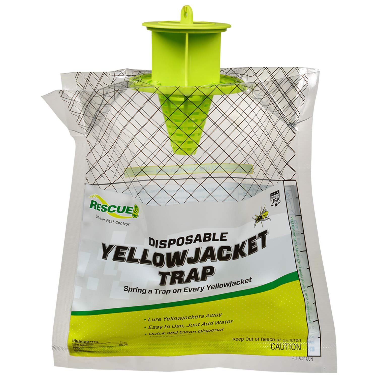 RESCUE! SFP-SL-YJTD-W RESCUE Disposable Yellowjacket Trap - Mountain and Pacific Region Formula