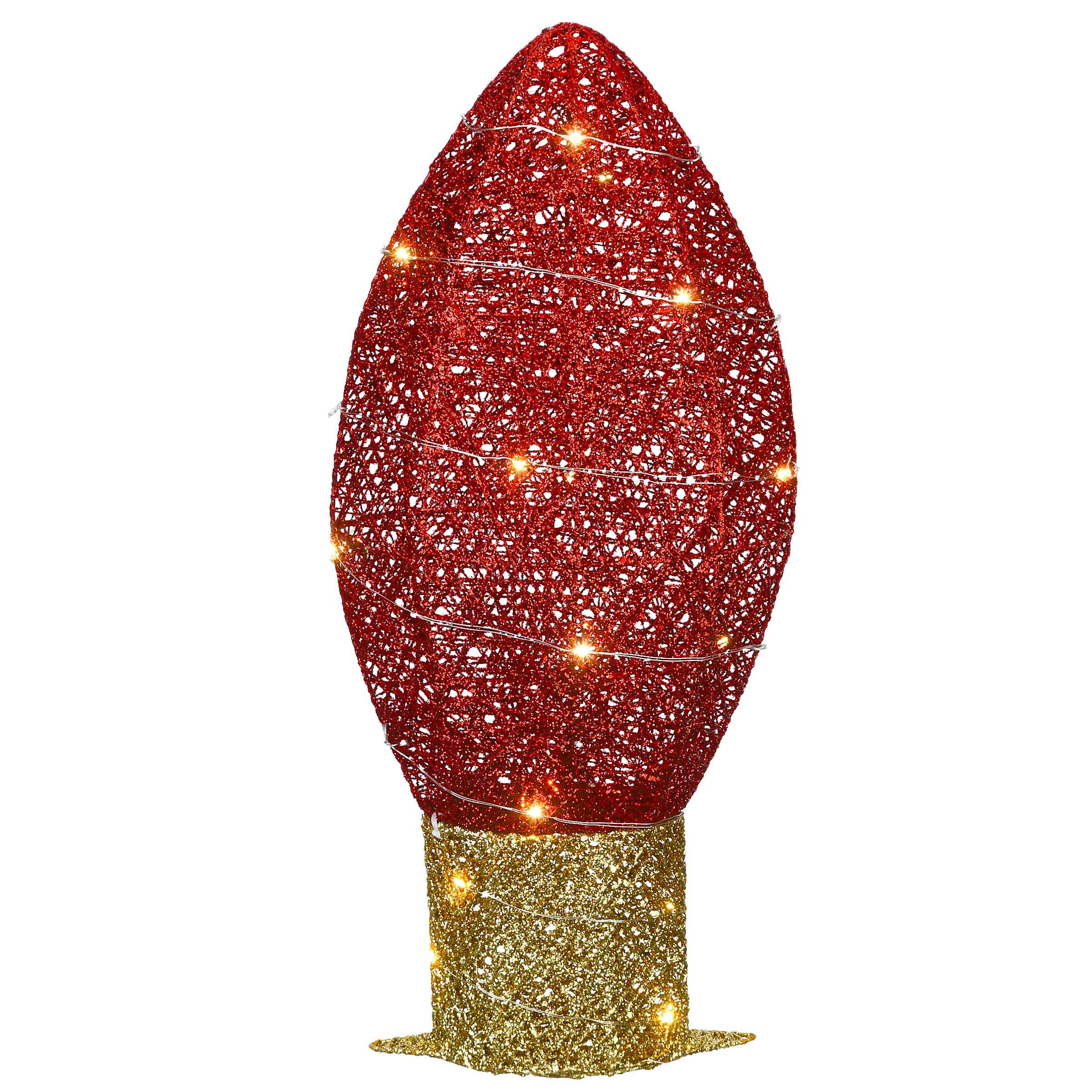 National Tree Company MZ17-ZF2010B 20-Inches Lighted Merry Christmas Battery-operated Christmas Decor