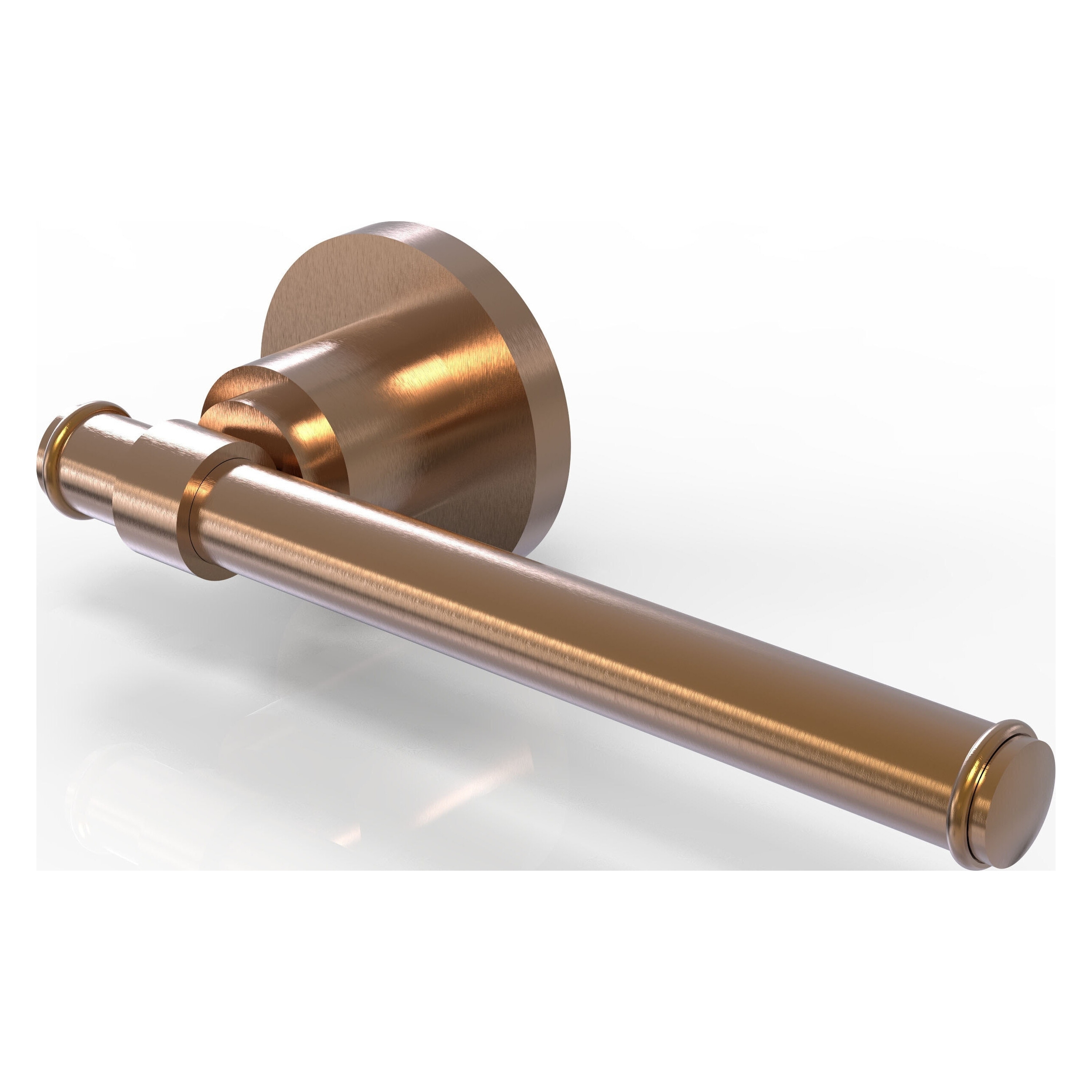Allied Brass WS-24E-BBR Washington Square Brushed Bronze Wall mount Single post Toilet Paper Holder 1 -Rolls with Storage