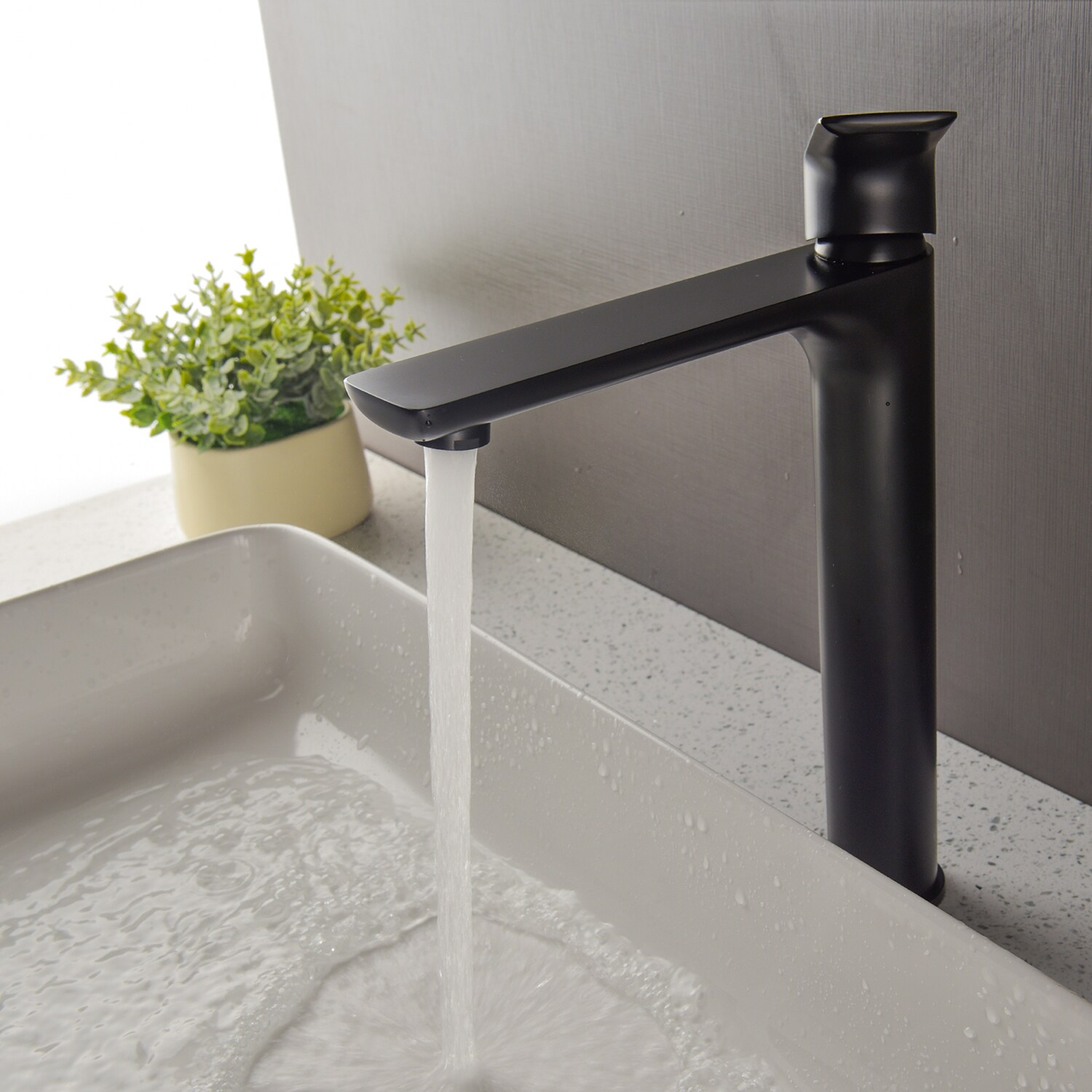 Cobbe Black Widespread 1-Handle Bathroom Sink Faucet in the Bathroom ...