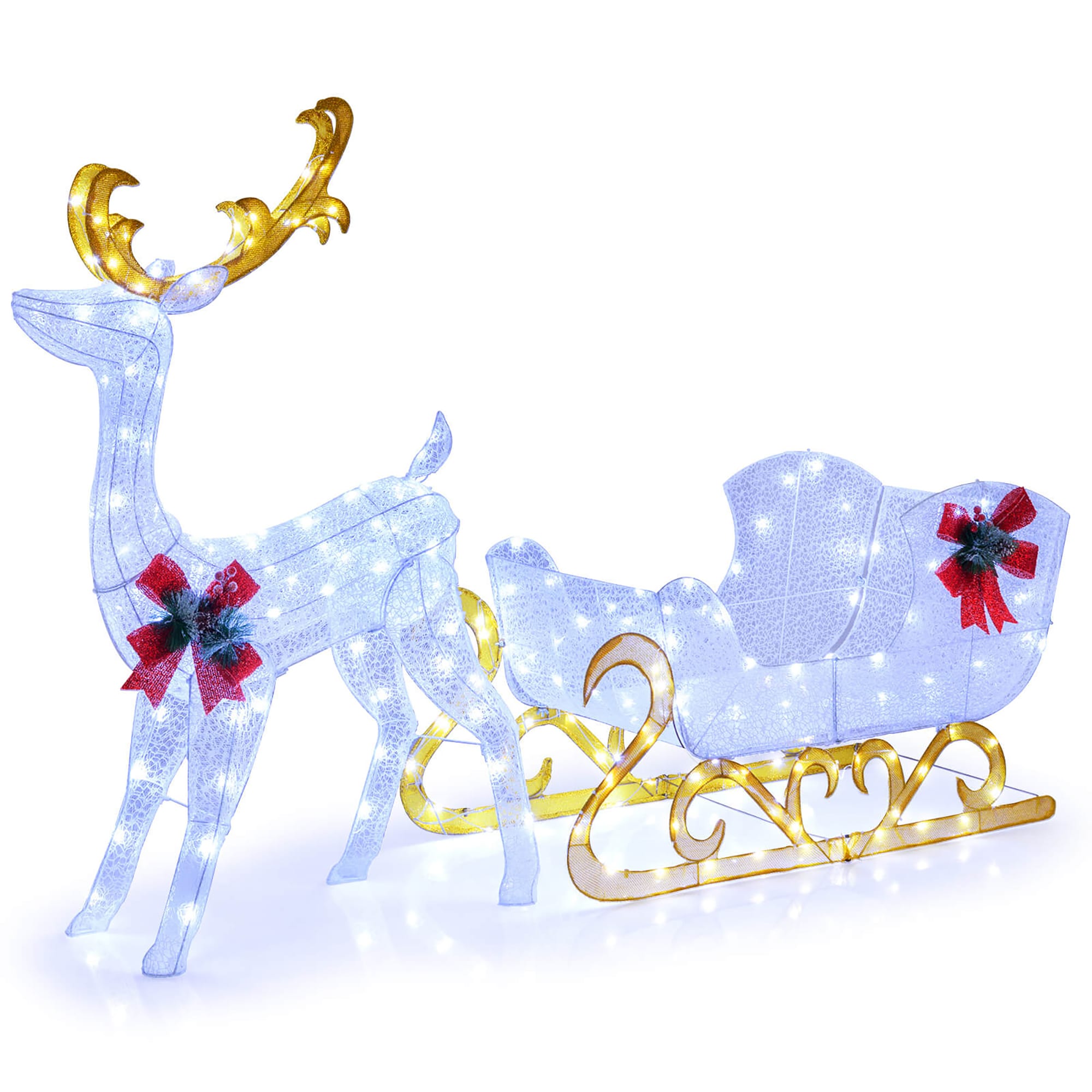 Costway 50-in Deer Lighted Figurine