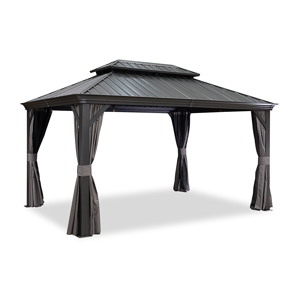 PURPLE LEAF LS04GHTG1014PD4 Wood-Resin-Gazebos - View #2