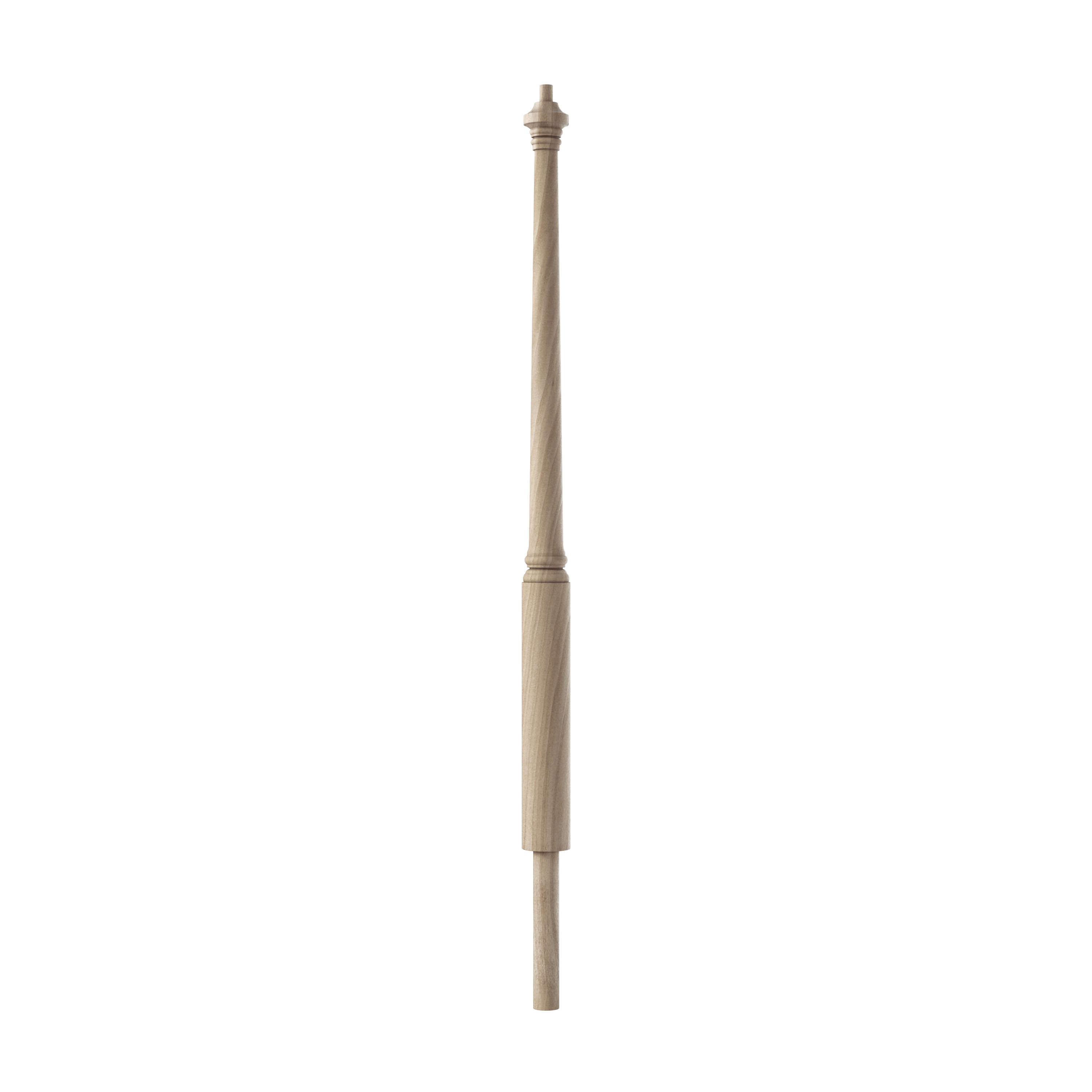 Crown Heritage 4424060 Colonial 2.75-in x 43-in Unfinished Poplar Universal Stair Newel Post