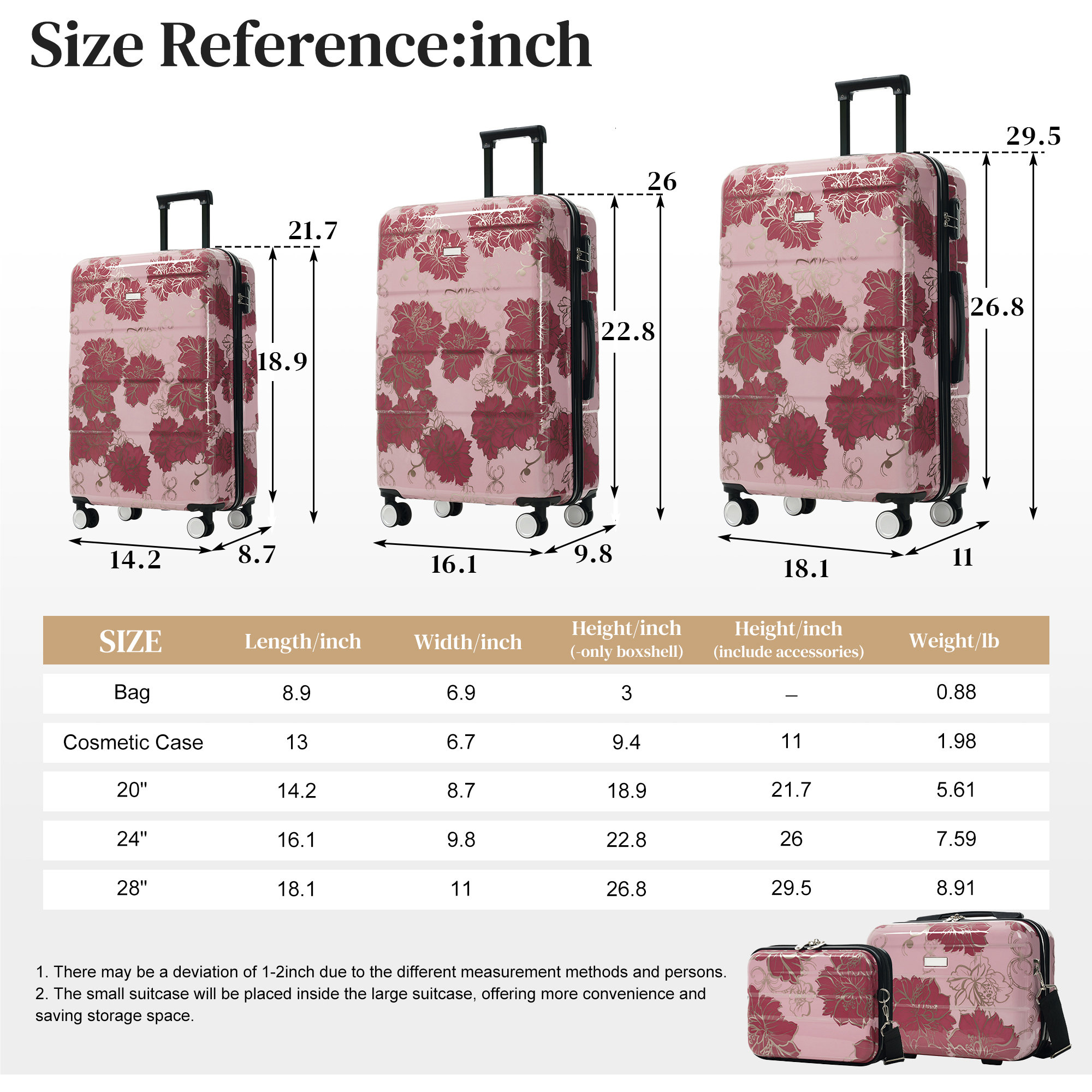 Misopily LMS0207L76 Luggage-And-Luggage-Sets - View #3