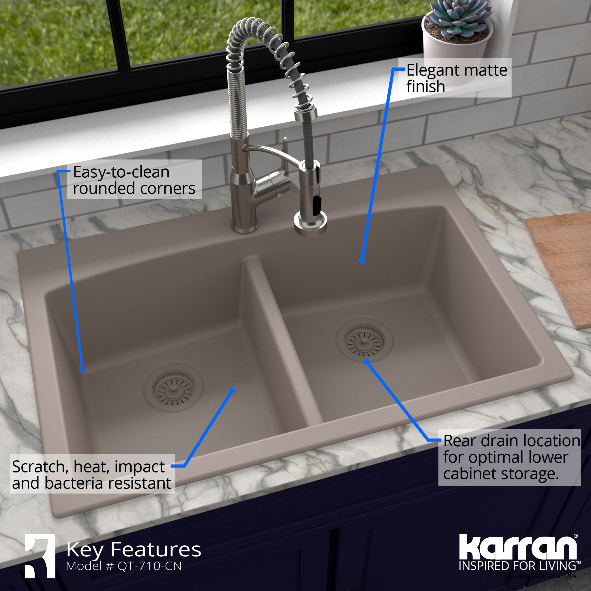 Karran QT-710-CN Kitchen-Sinks - View #7