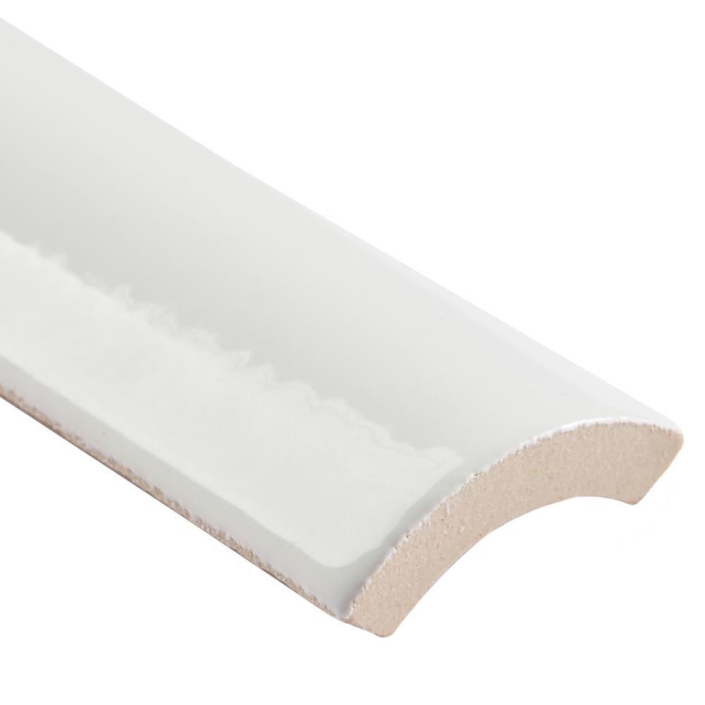 White Polished Porcelain Rectangular Wall Tile