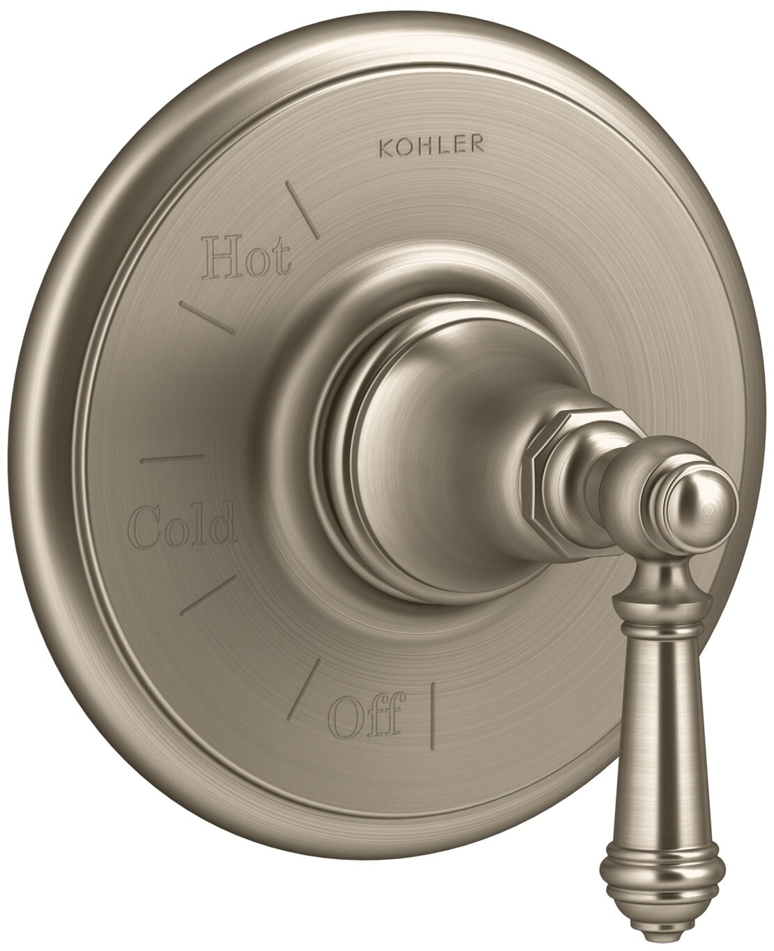 KOHLER Vibrant Brushed Bronze 1-Handle Lever Shower Faucet Handle in ...