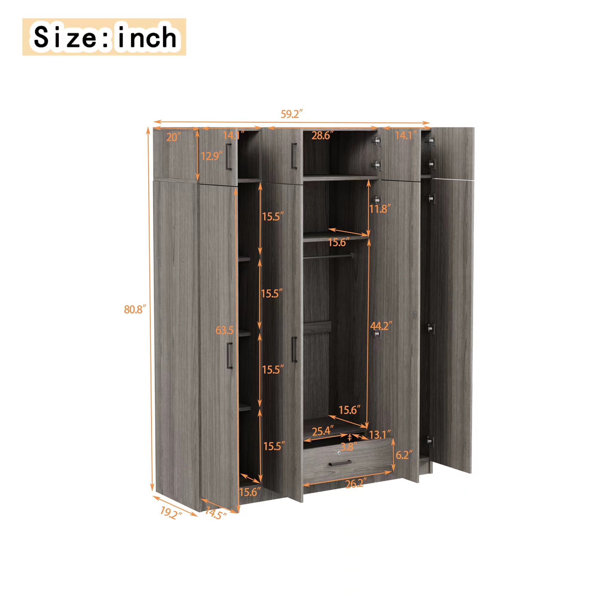ModernLuxe LP006006AAE dressers - View #3