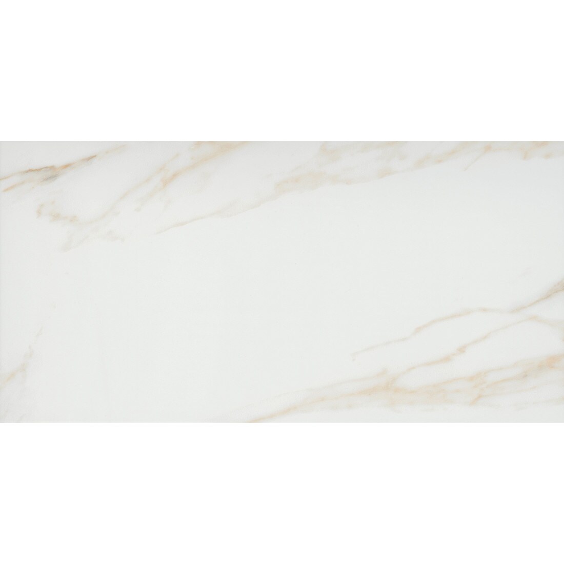 Emser SCULPTURE 5-Pack White 12-in x 24-in Glazed Porcelain Stone Look Wall Tile