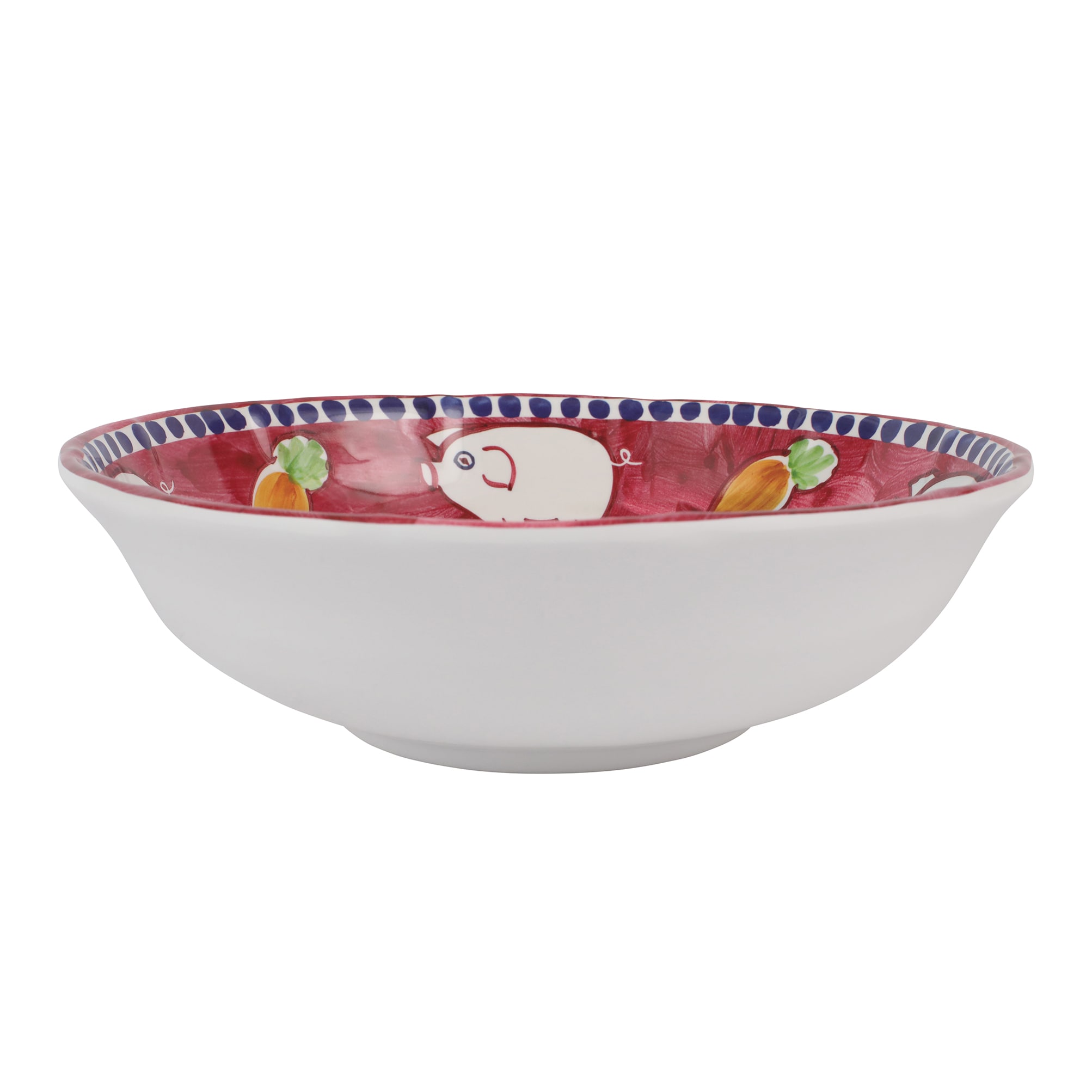 VIETRI Melamine Campagna Porco Large Serving Bowl #MPOR-2325