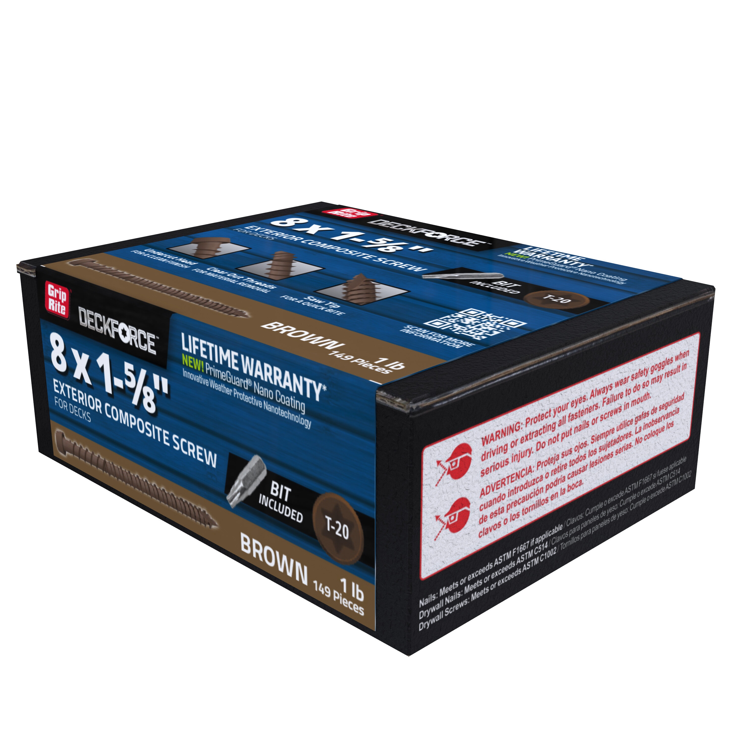 DeckForce by Grip Rite GRDFCS158ACA1 Deck-Screws - View #7
