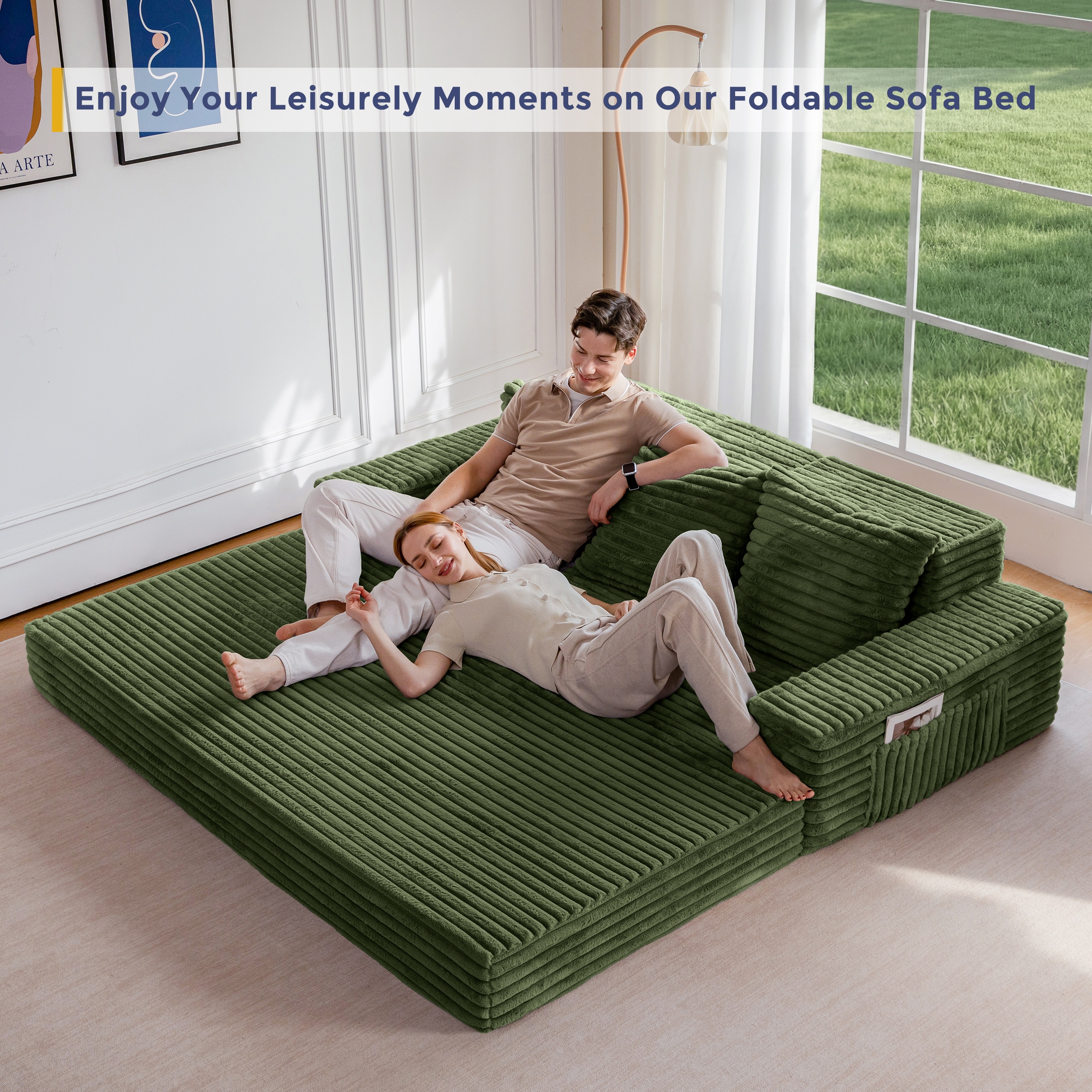 MAXYOYO A131-DGREEN-3SEATER Sofas-Loveseats - View #8