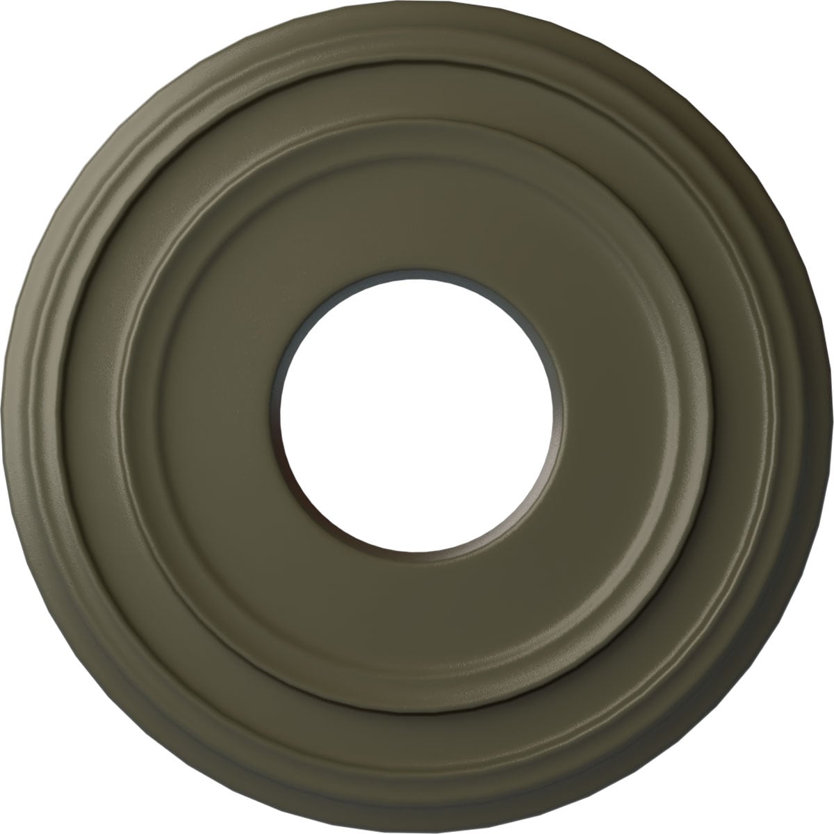 Ekena Millwork CM12CLWHF Classic 12.375-in W x 12.375-in L Painted Witch Hazel Polyurethane Whole Ceiling Medallion