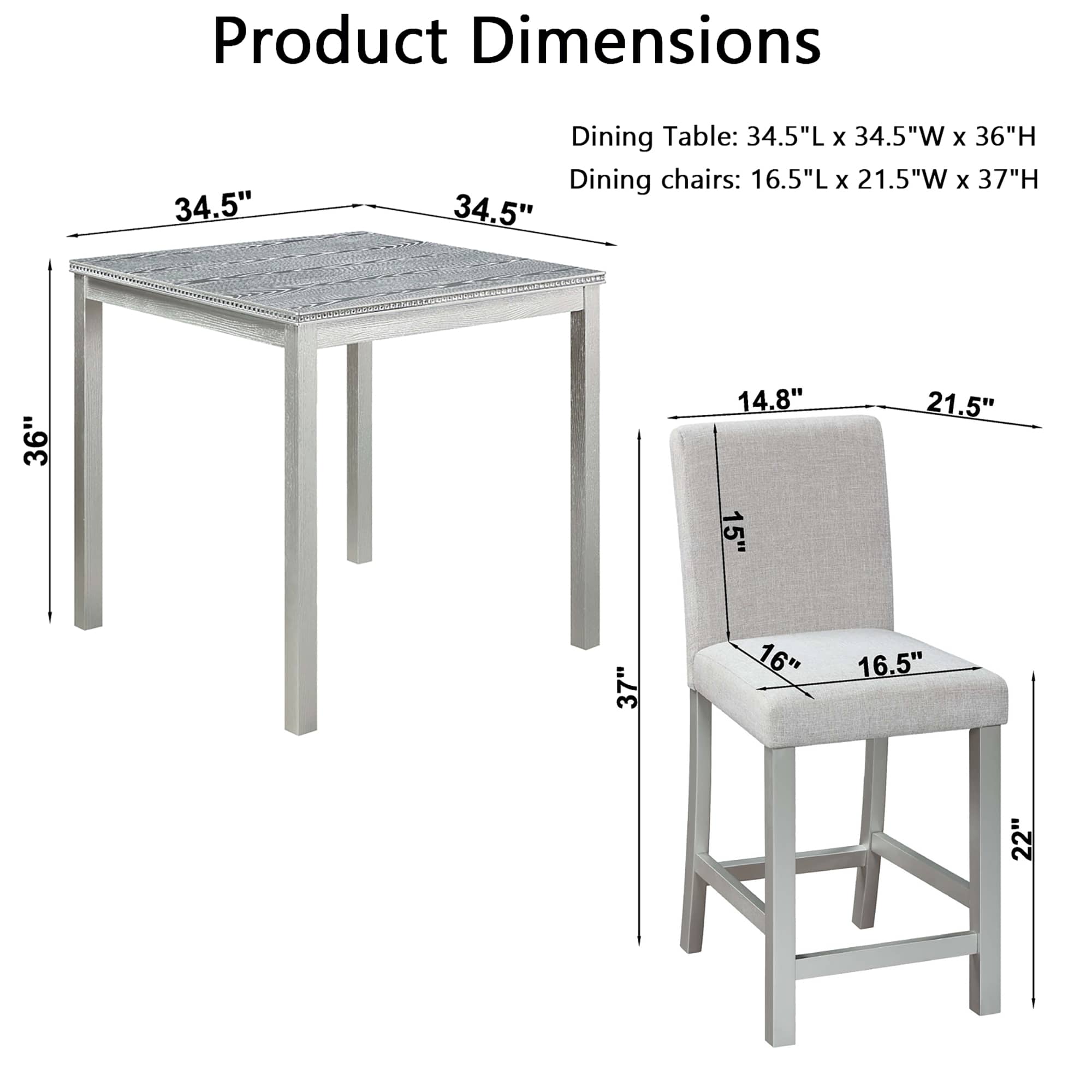 Vynxaria LESX1272-DJCZ-TZ015 Dining-Sets - View #2