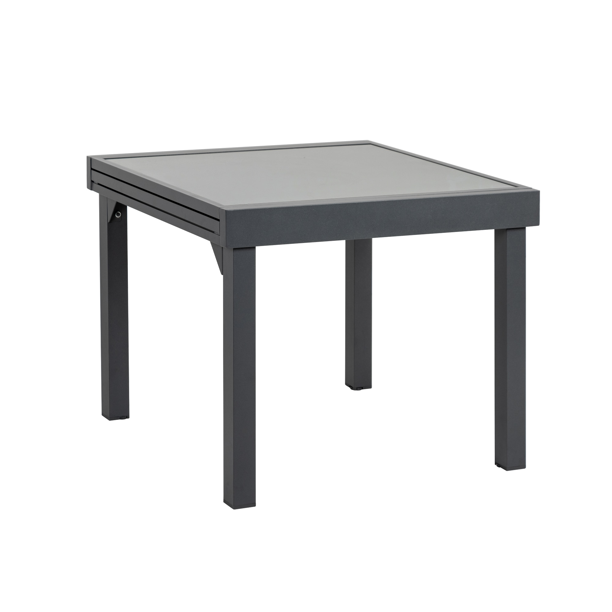 Crestlive Products CL-TB010LGY Patio Dinning Table Square Extendable Outdoor Dining Table 30-in W x 40-in L