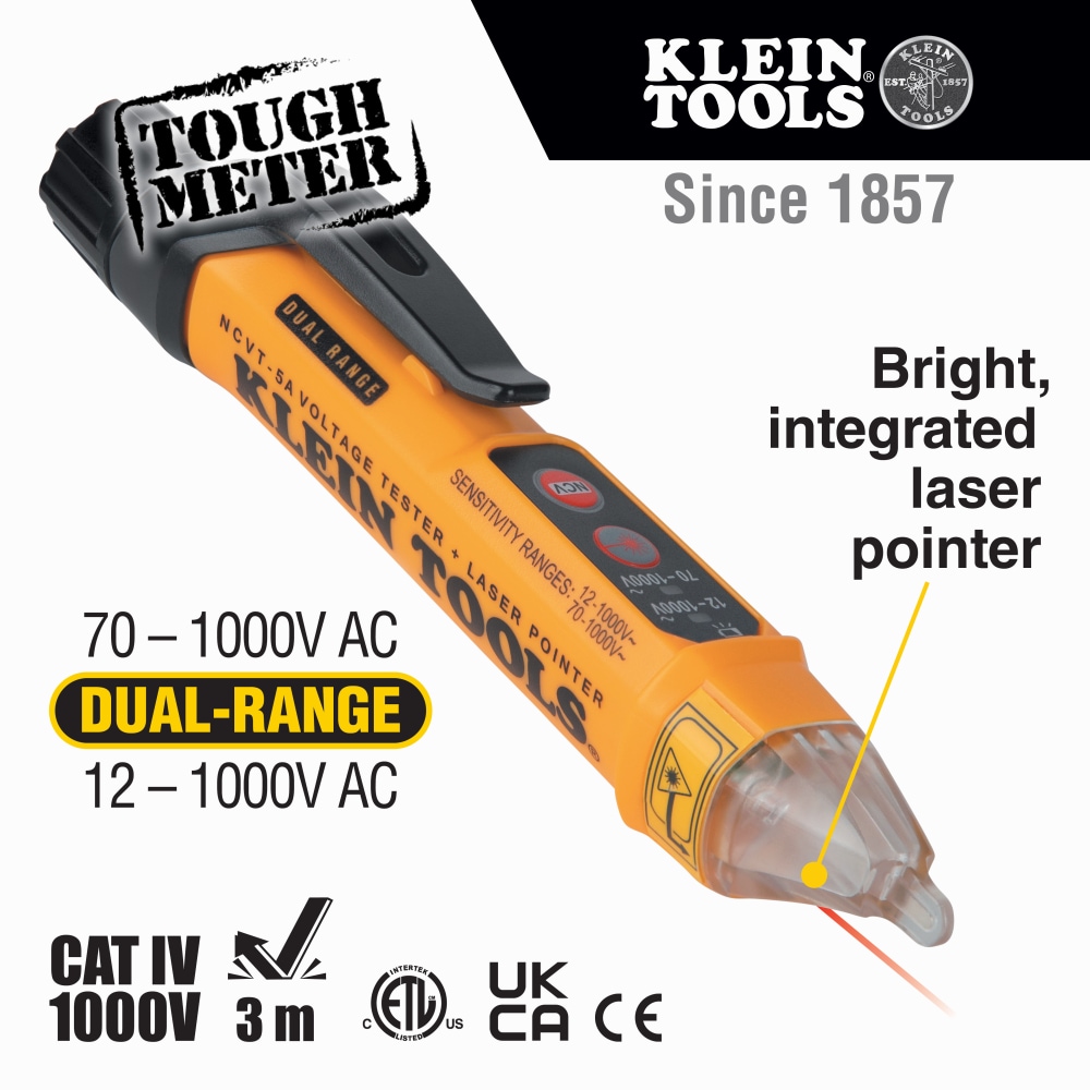 Comprobador de tensión - NCVT-1 - Klein Tools - de LED / para la industria  / sin contacto