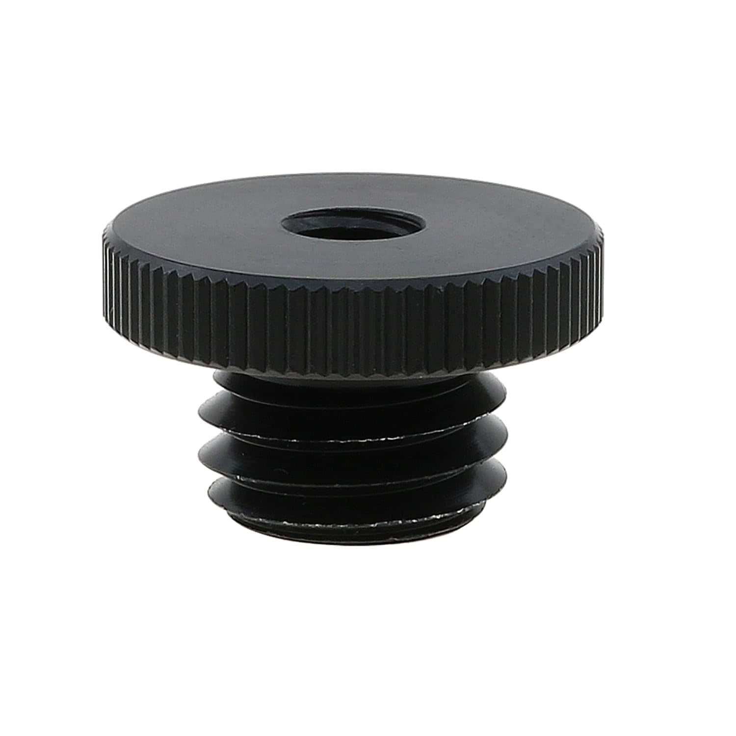 Mikiotto  Black Aluminium Alloy Laser Level Tripod Adapter 1 quarter Female to 5 eighth Male Adapter Screw for Laser Level and Tripod Connection