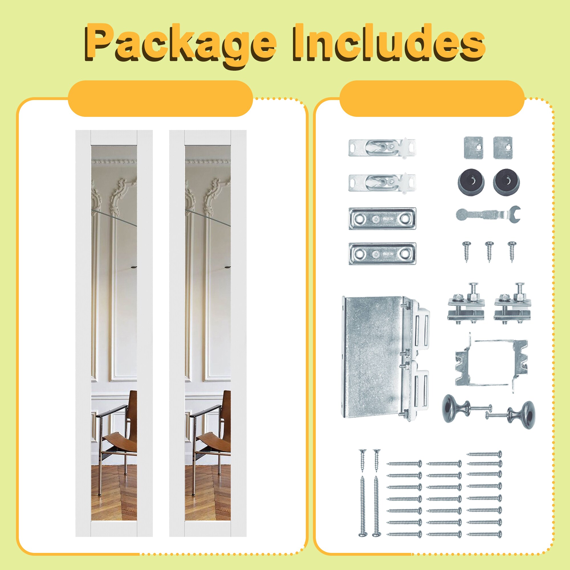 JUJUBON IN-CD-PIPV-1RR-36 Bifold-Sliding-Closet-Doors - View #4