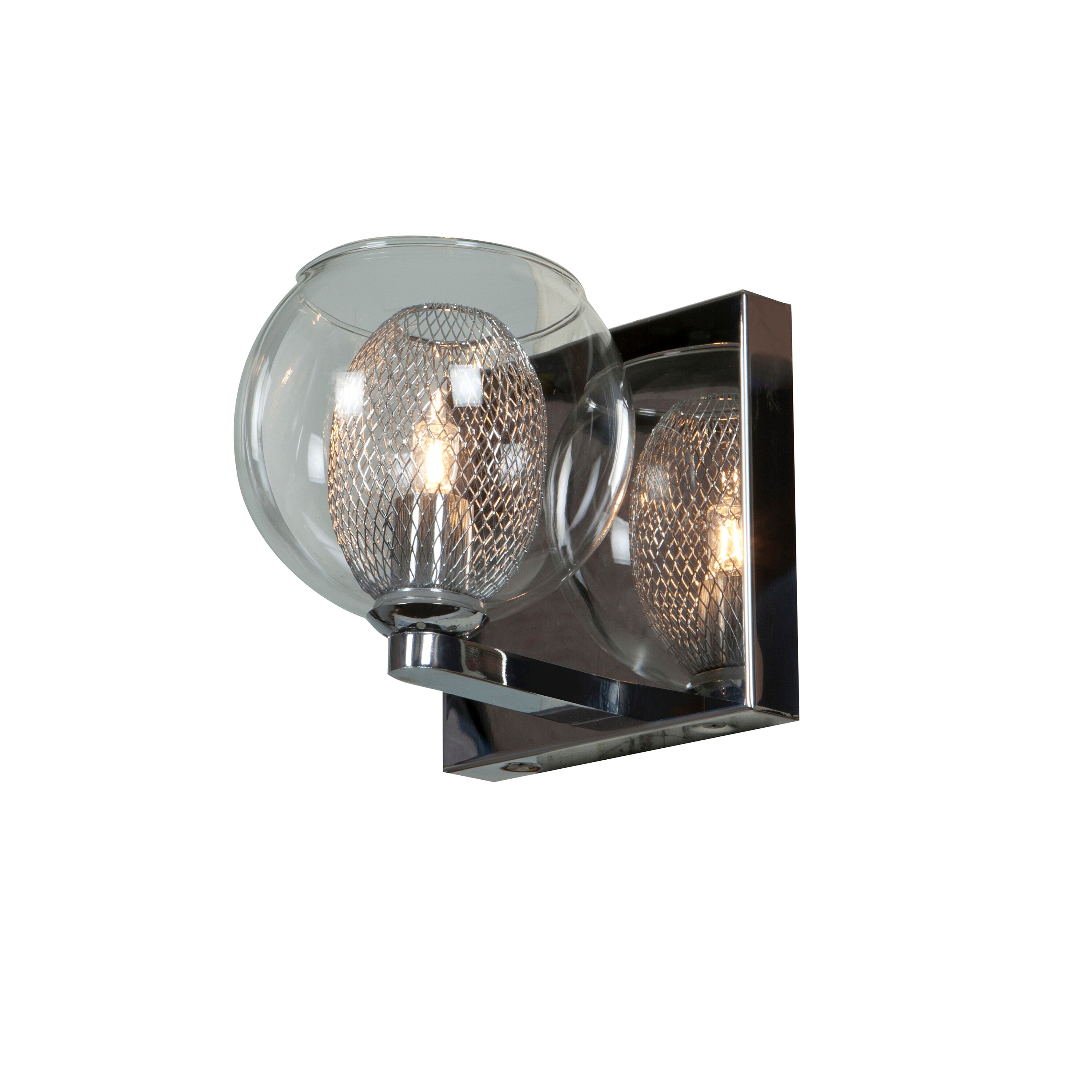 Access Lighting 52081LEDDLP-CH/CLR Aeria 5.5-in 1-Light Chrome LED Transitional Vanity Light