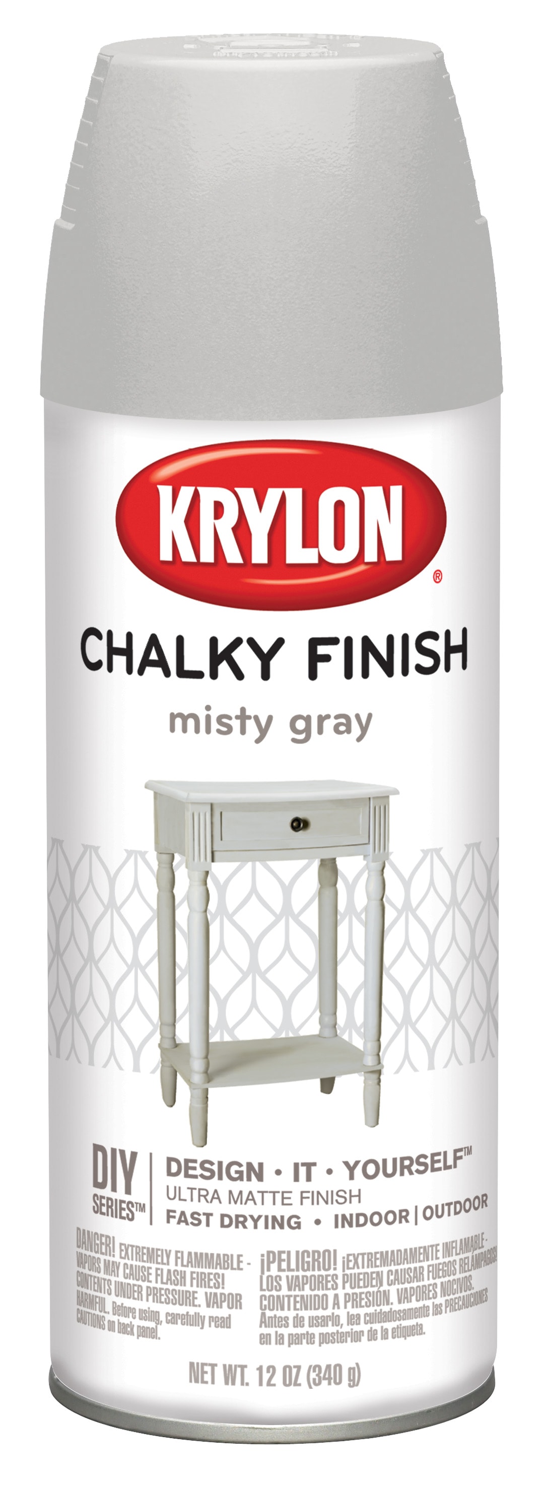 Krylon Chalky Finish Matte Black Peppercorn Chalky Spray Paint (NET WT  12-oz) in the Spray Paint department at