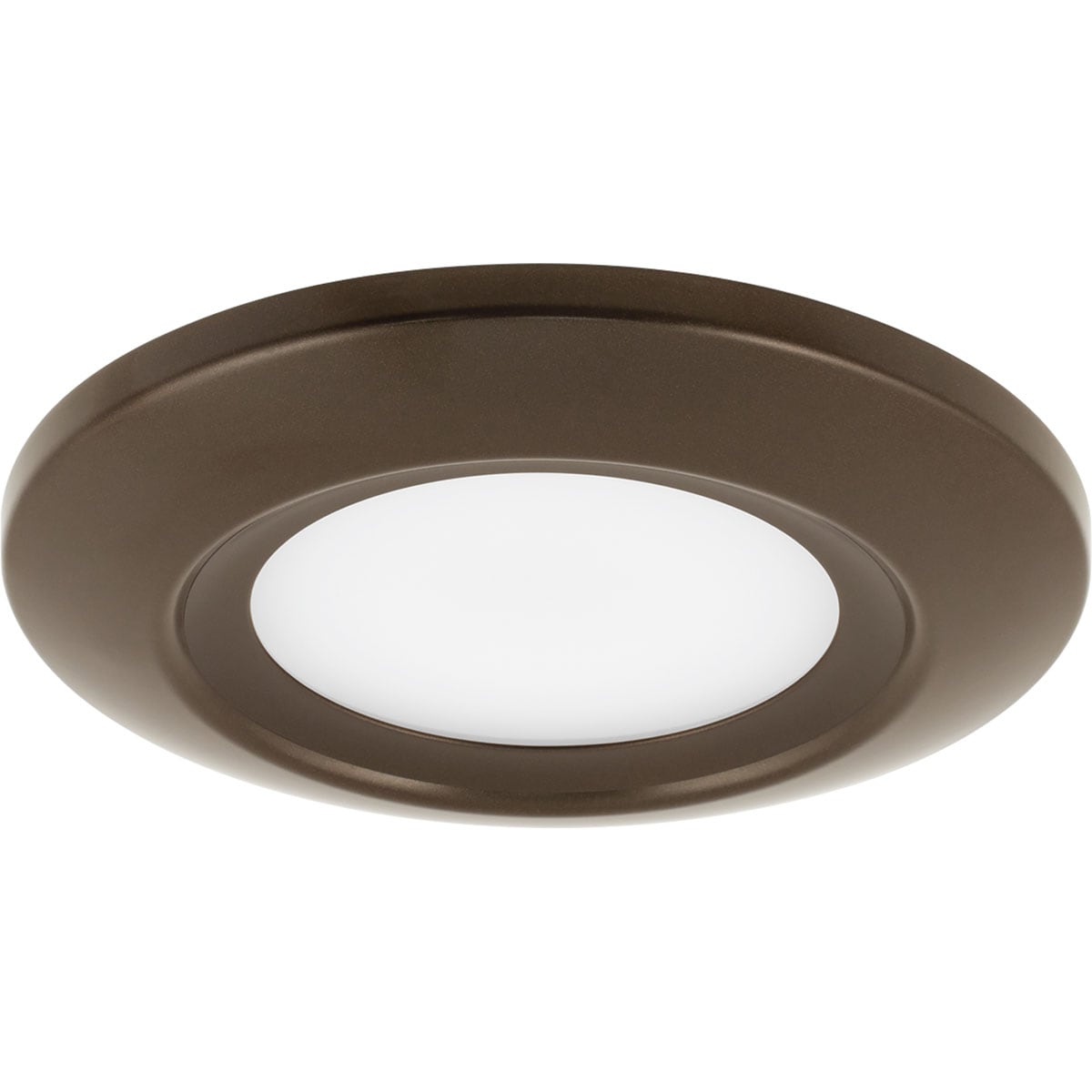 Progress Lighting P8108-20-30K LED Flush Mount 1 -Light 5.5-in Antique Bronze Integrated LED Flush Mount Light
