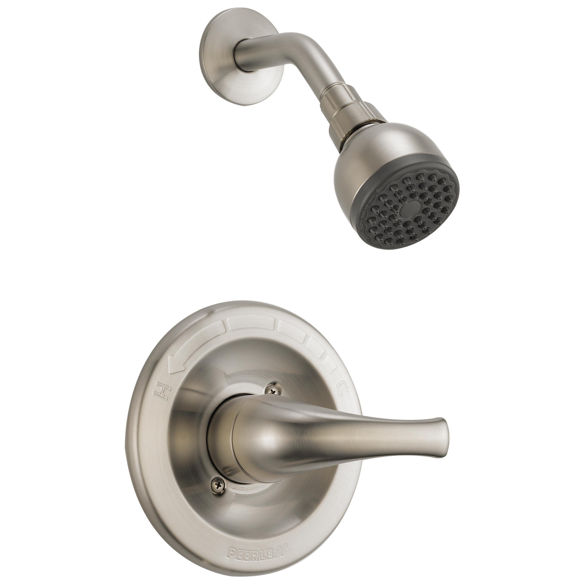 Peerless PTT188763-BN Choice Brushed Nickel 1-handle Single function 2.75-Inches Round Shower Faucet