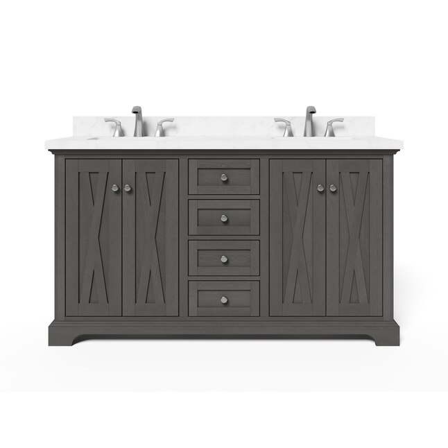 Roth Mulberry 60 In Gray Undermount, 48 Double Sink Vanity Lowe S