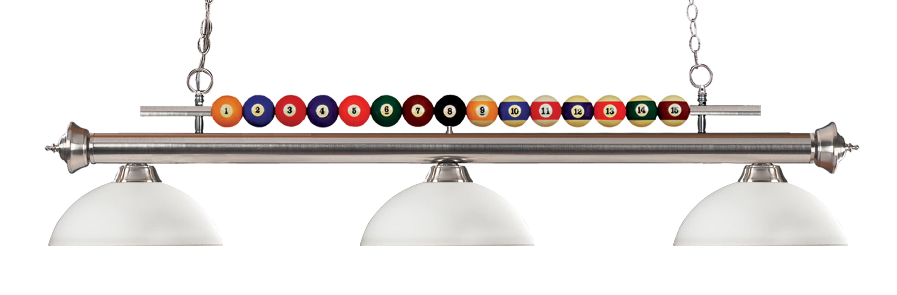 Z-Lite 170BN-DMO14 Shark Brushed Nickel Incandescent Medium base (E-26) Pool Table Lighting