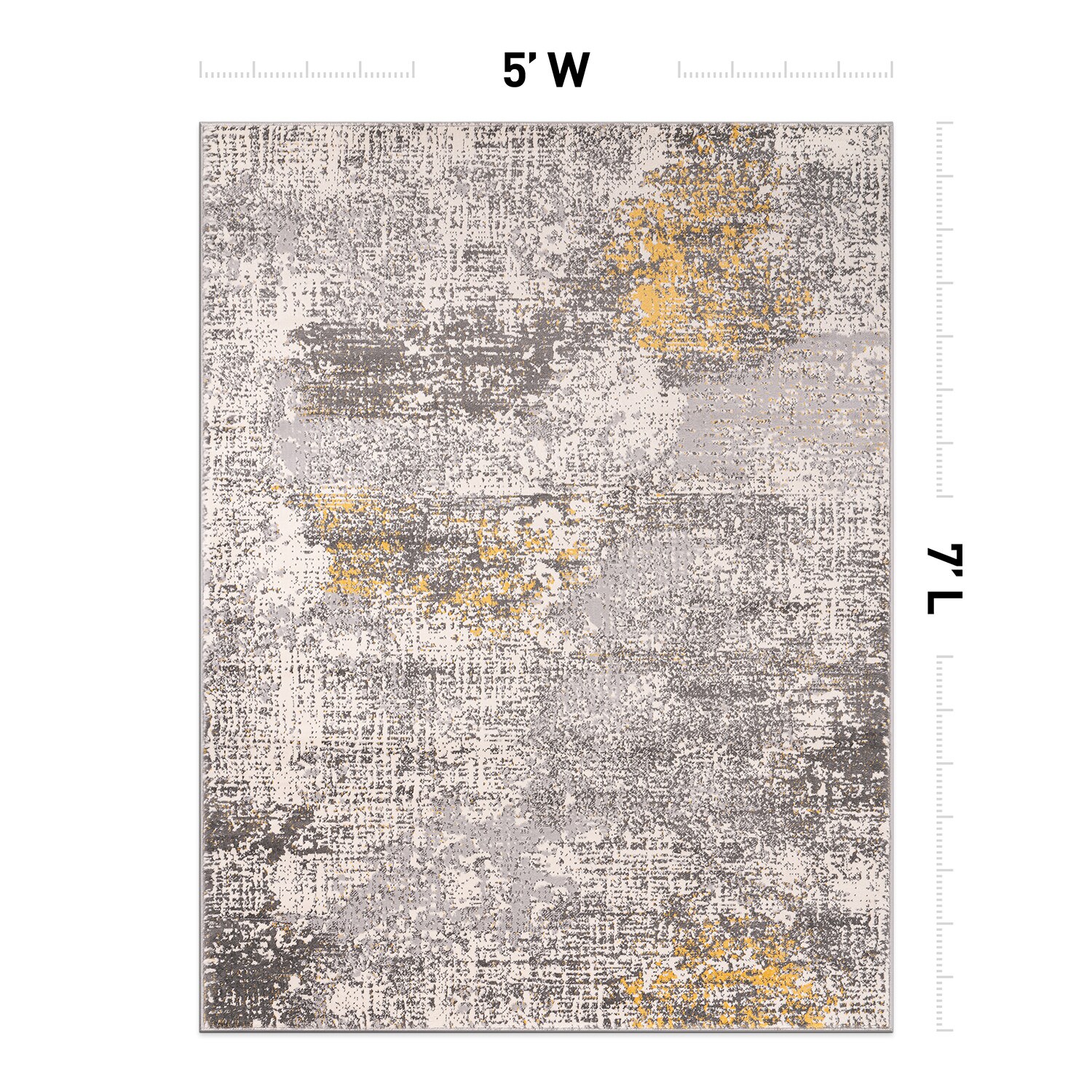 World Rug Gallery 4050YELLOW5X7 rugs - View #2