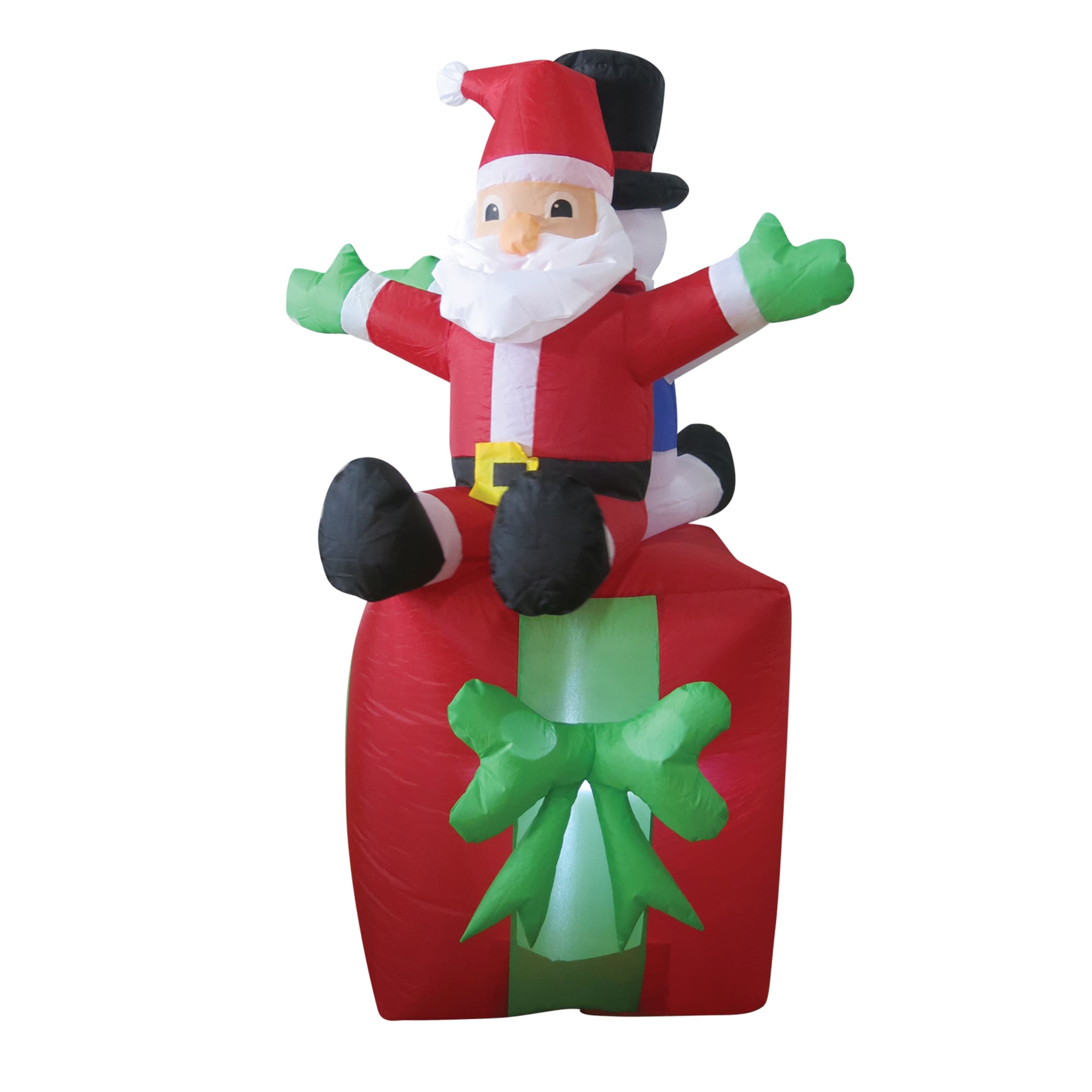 Brite Star 49-017-00 4-Feet Lighted Santa Christmas Inflatable