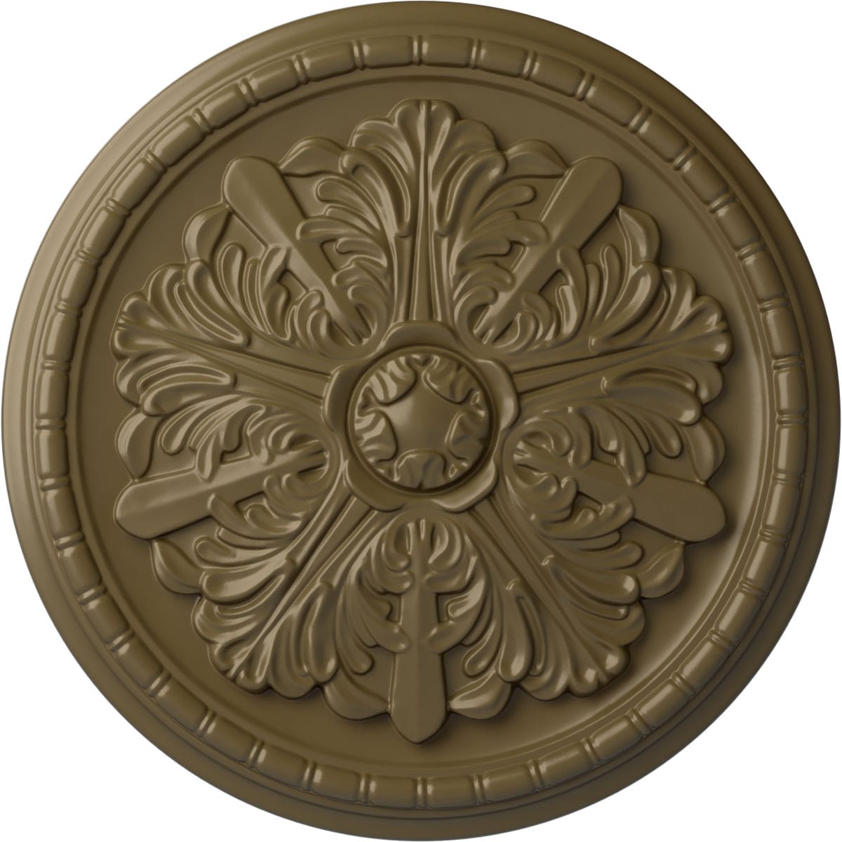 Ekena Millwork CM17WAMMF Washington 17.125-in W x 17.125-in L Painted Mississippi Mud Polyurethane Whole Ceiling Medallion