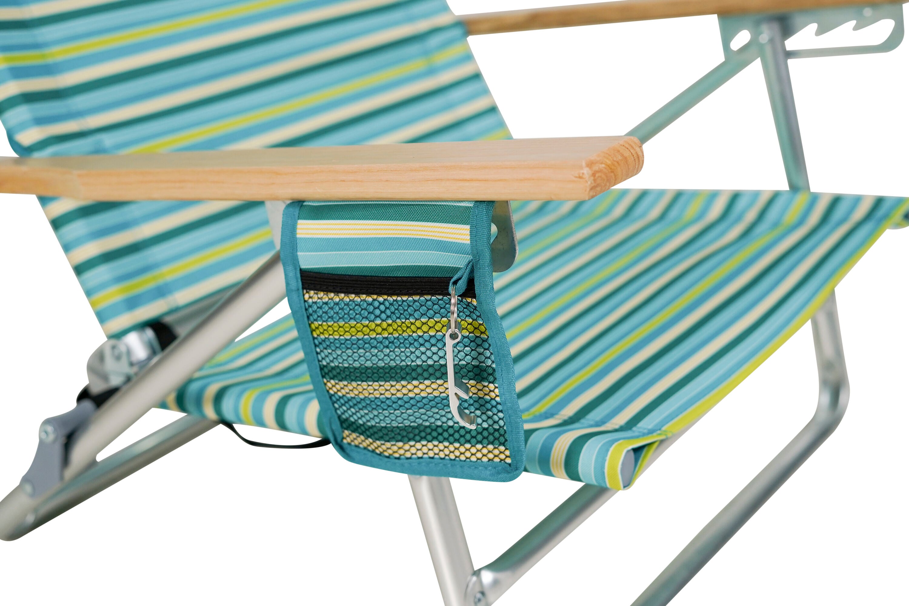 Style Selections Polyester Multicolor Stripe Folding Beach Chair  (Adjustable and Carrying Strap/Handle Included) in the Beach & Camping  Chairs department at