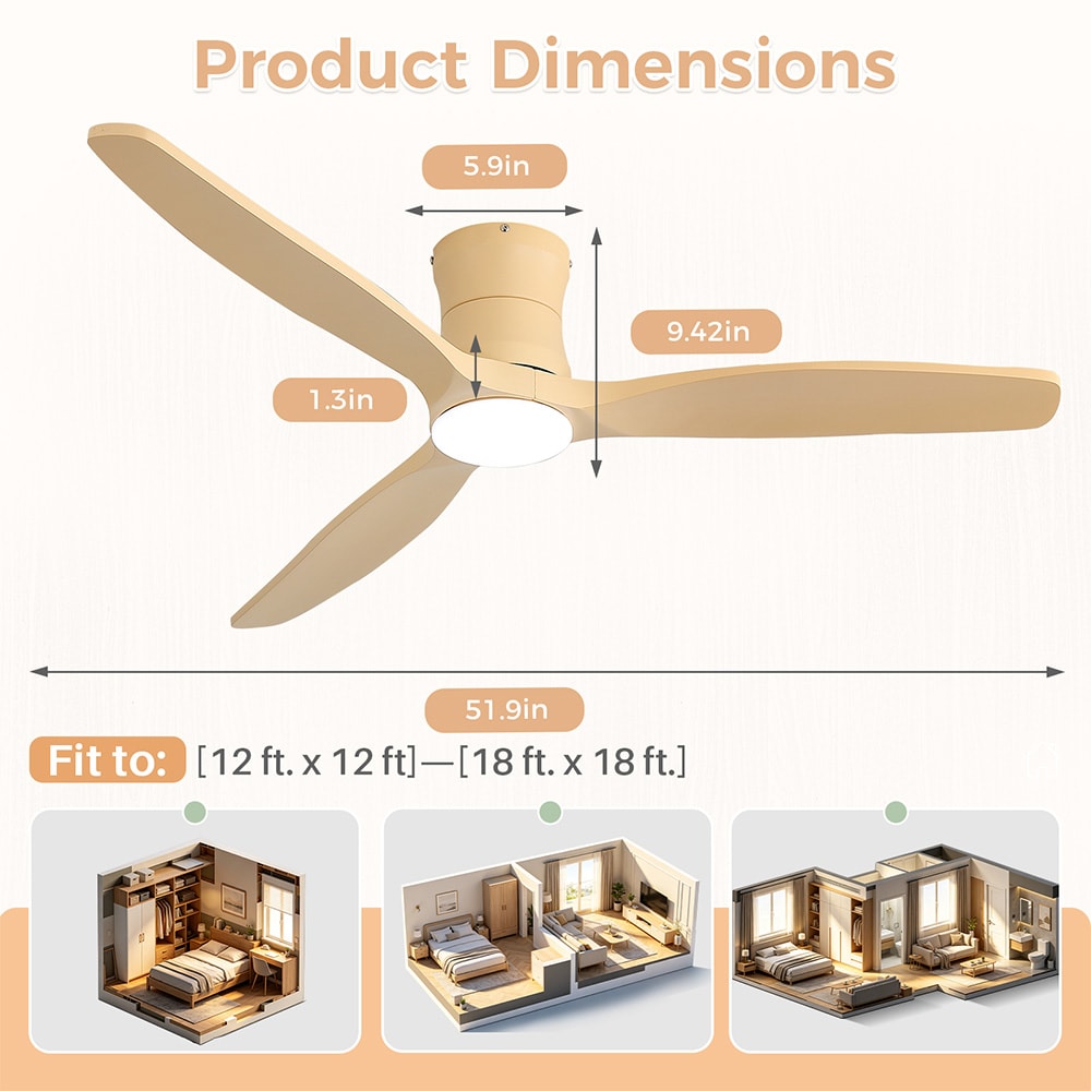 Sofucor LW-52K339-SS-SS Ceiling-Fans - View #4