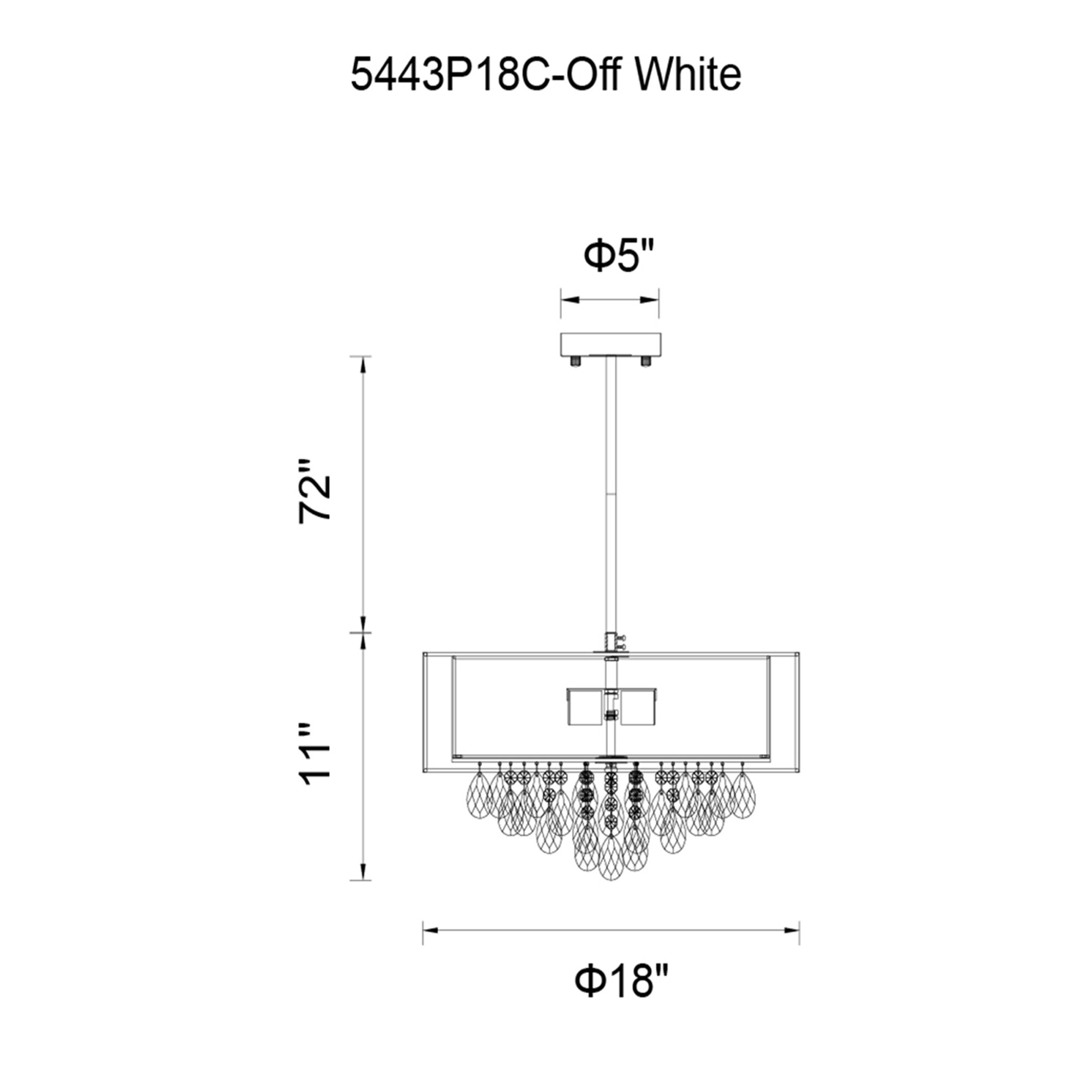 CWI Lighting 5443P18C (BLACK) b090015 - View #7