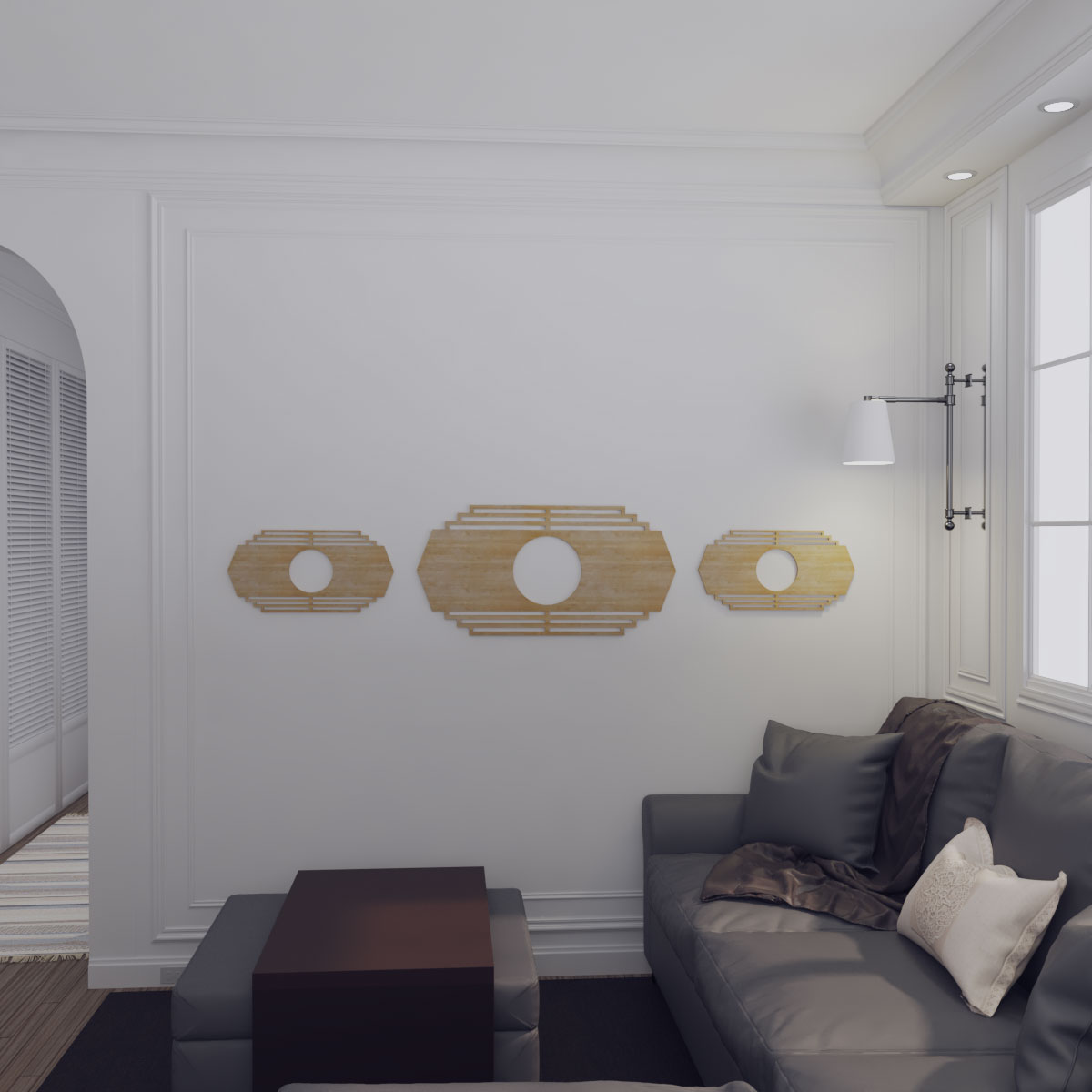 Ekena Millwork CMWP38X19X0375CSBI Ceiling-Medallions - View #14