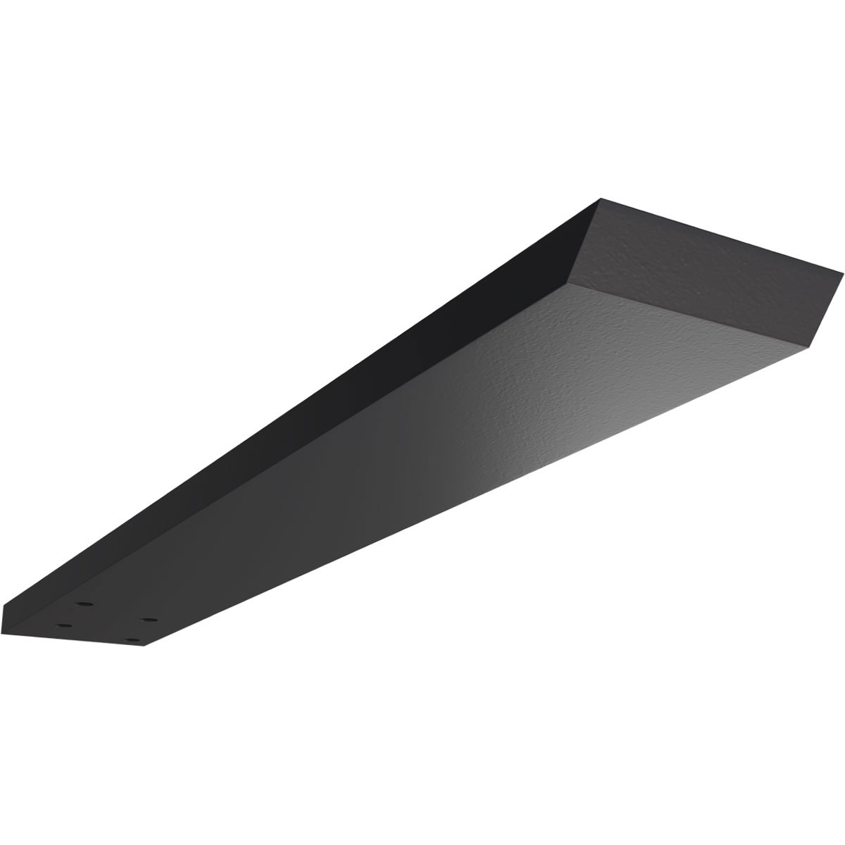 Ekena Millwork BKTM02X16HFPBL Hidden Floating Steel Heavy Duty Bracket 16-in x 2.5-in x 0.5-in Powder-coated Steel Countertop support bracket