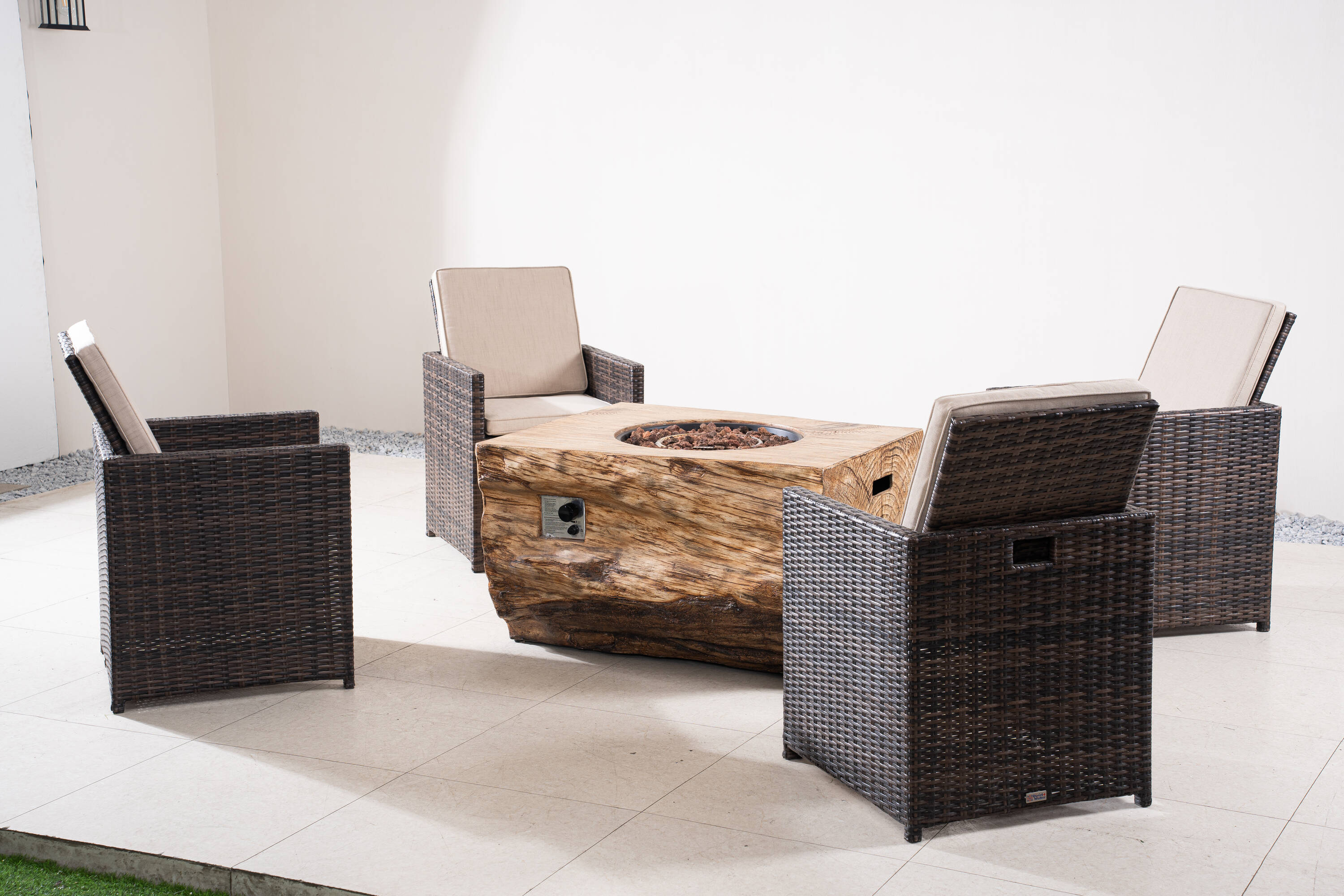 Direct Wicker DWG-N217034C-BR Patio-Conversation-Sets - View #6