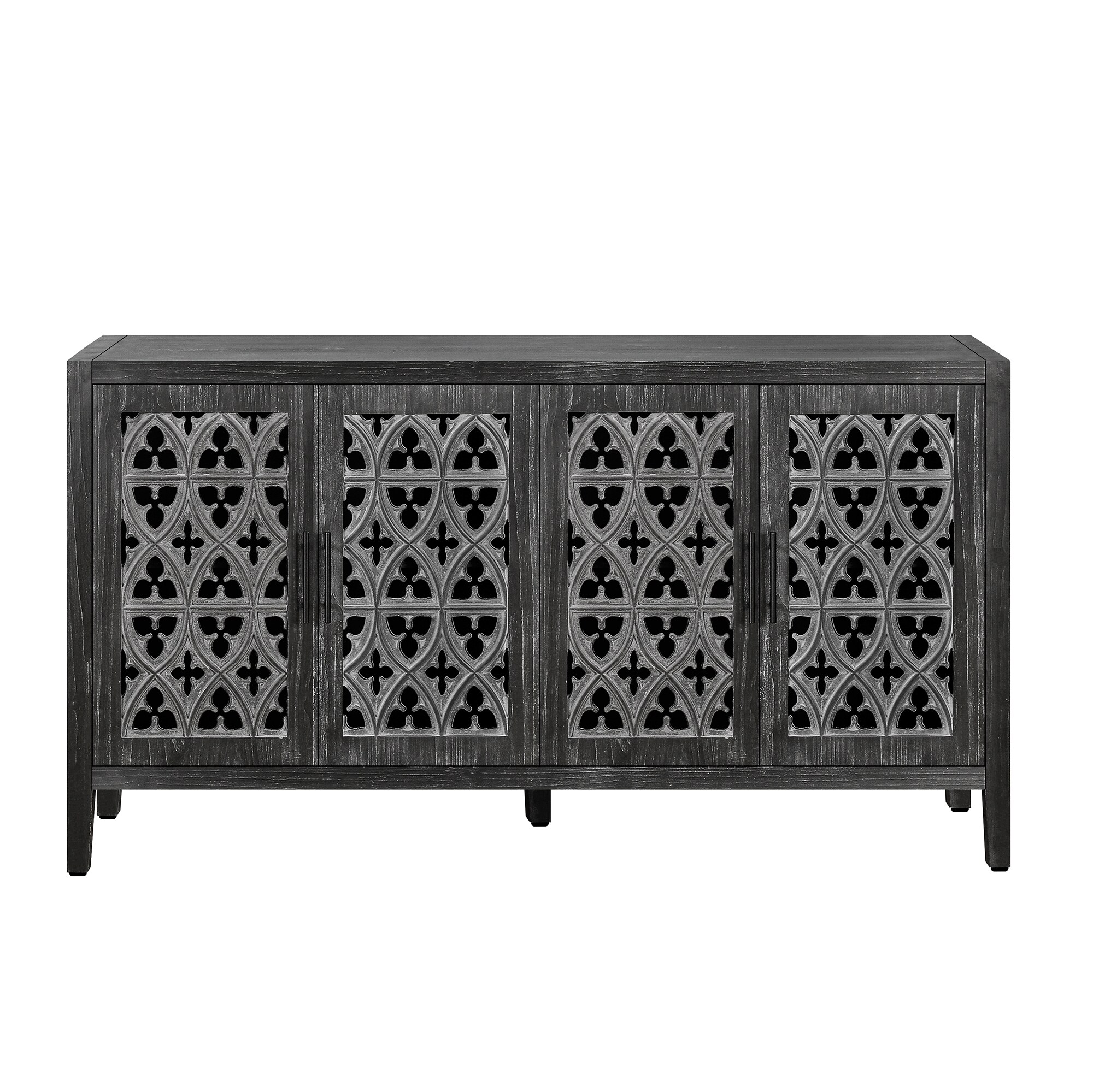Bybafun YD2400036 Contemporary/Modern Black Sideboard