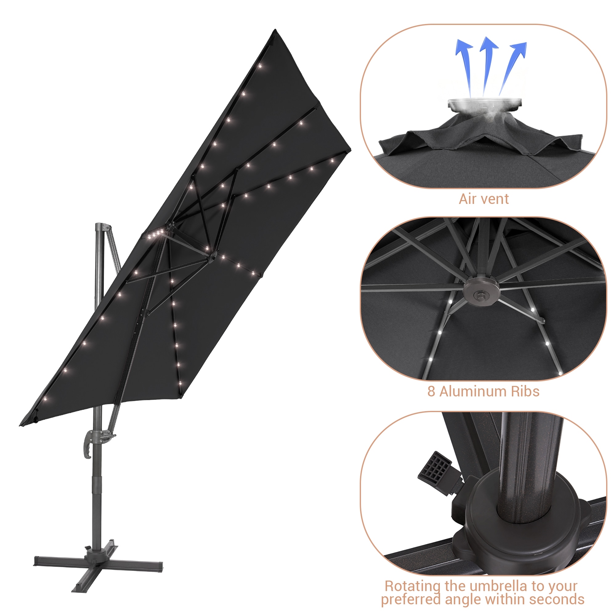ACEGOSES LW-108GY-LED Umbrellas-2 - View #5