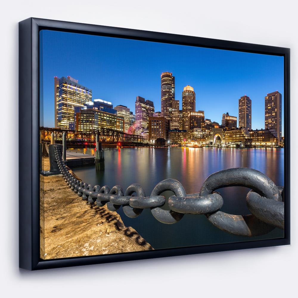Designart FL8625-22-14-FLB Wood Floater frame 14-Inches H x 22-Inches W Landscape Canvas Print