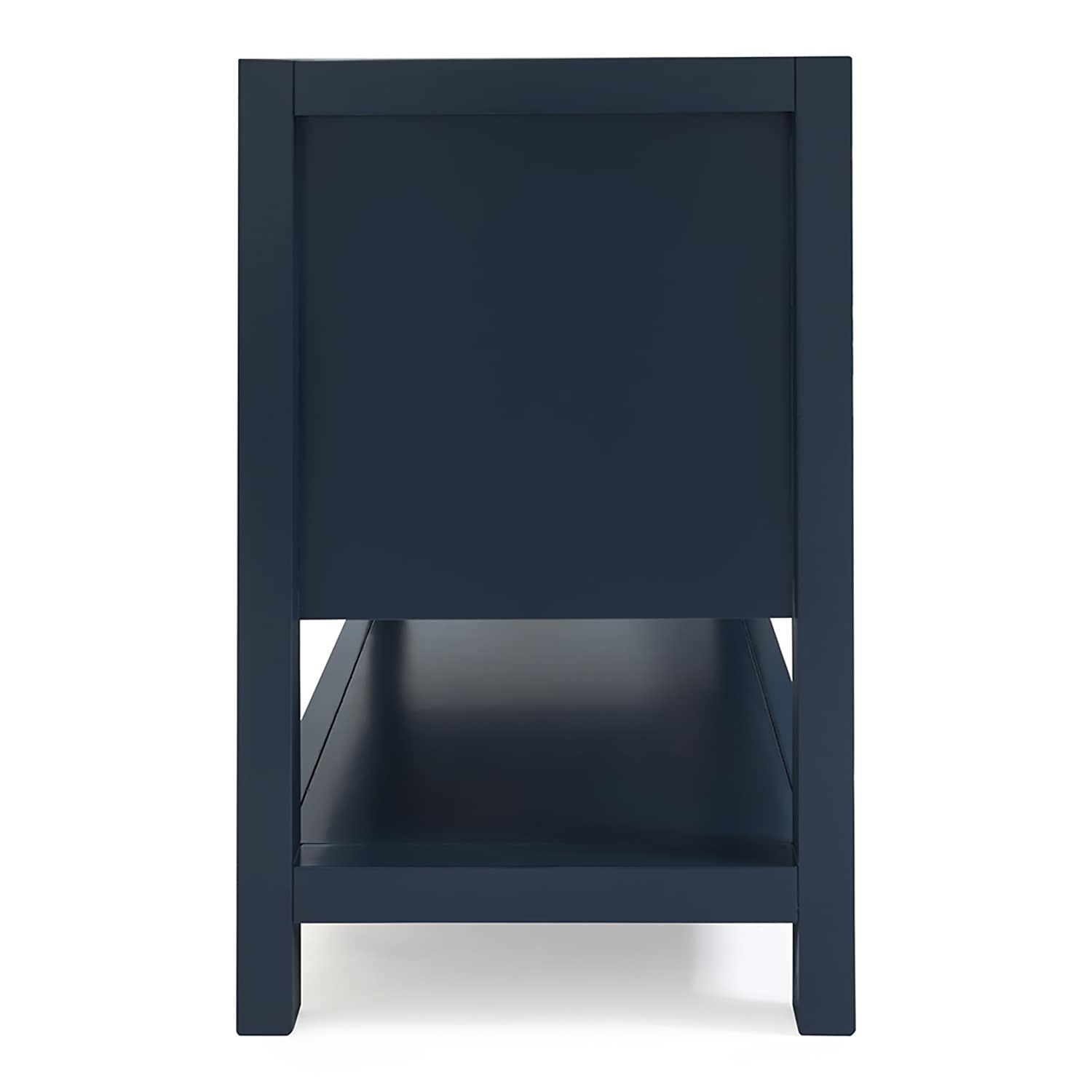 Midnight Blue Solid Wood Single Bathroom Vanity Base, 54"
