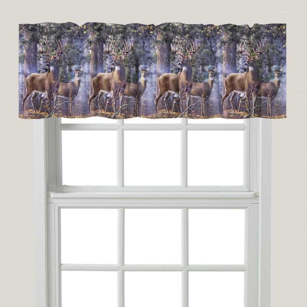 Laural Home DRTMV Window Valances 18-Inches Multicolor/Polyester Polyester Rod pocket Valance