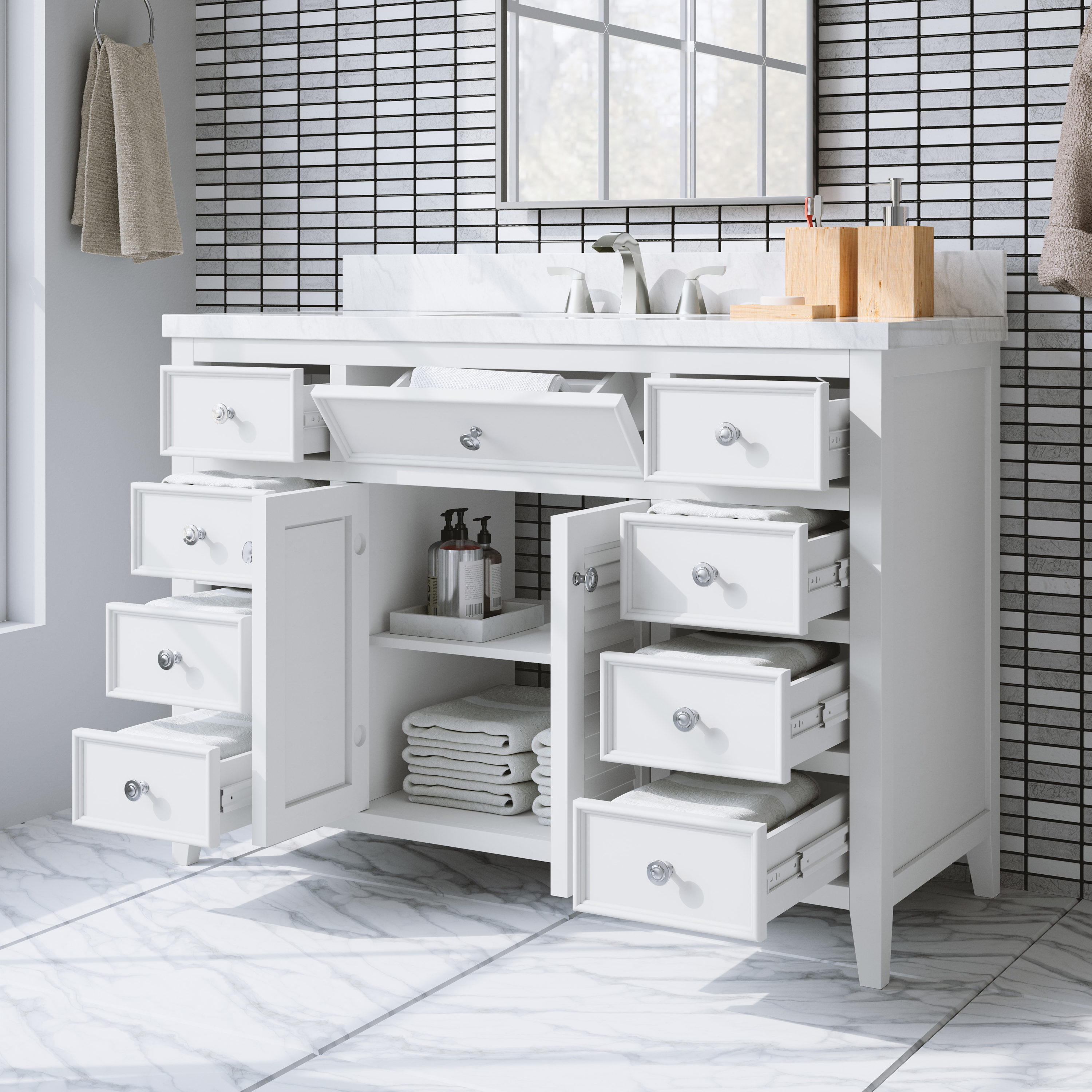allen + roth LWSA48VW Bath-Vanity-Combo - View #5