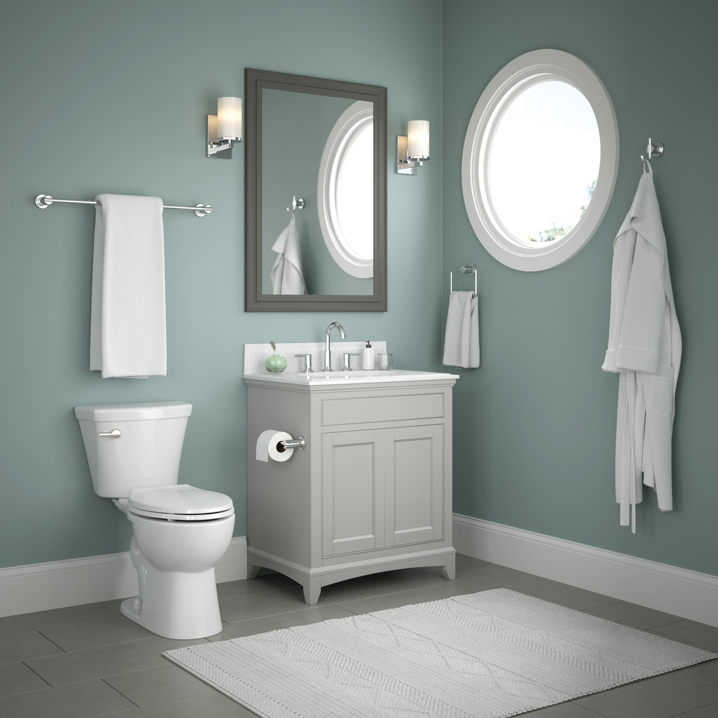 Nicoli 18-24" Polished Chrome Wall Mounted Towel Bar