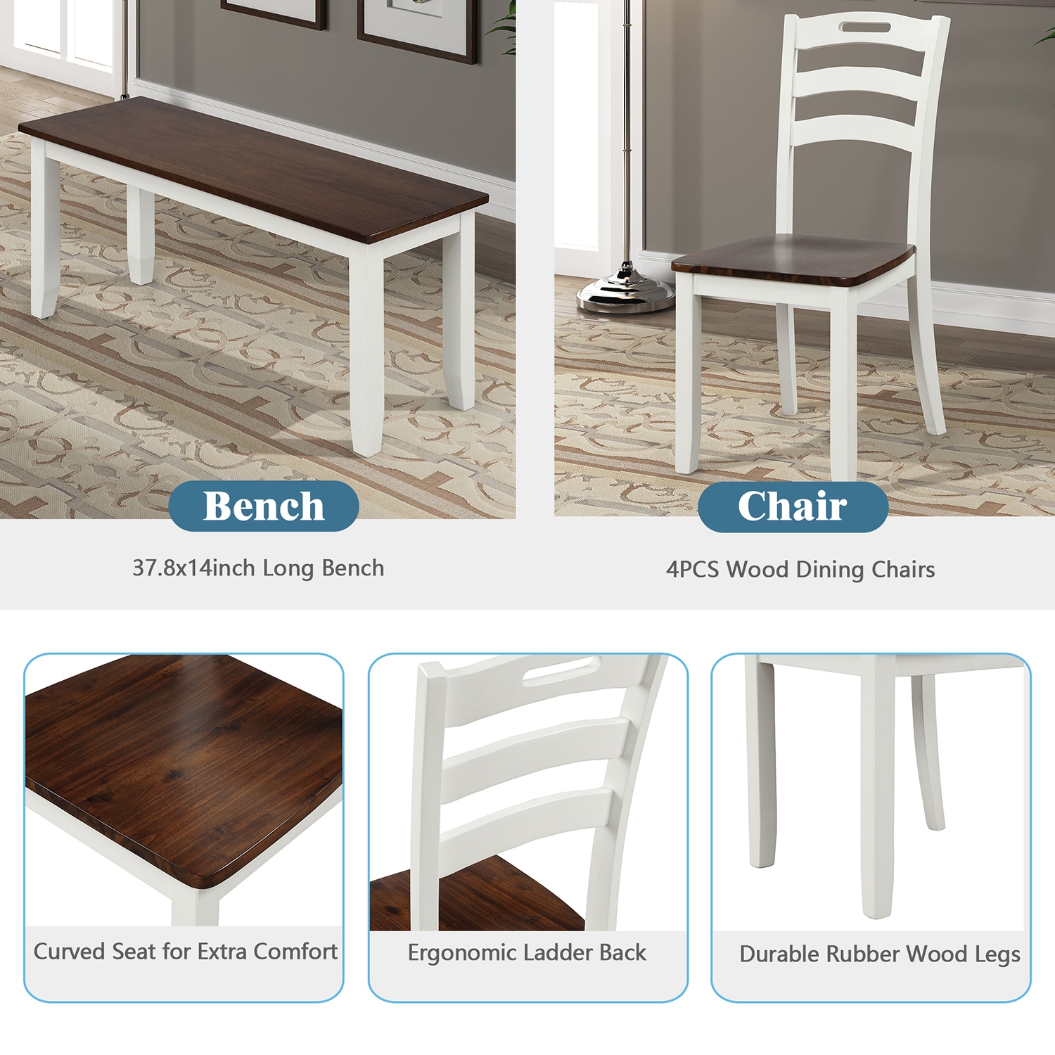 SINOFURN SYA010122WT Dining-Sets - View #15