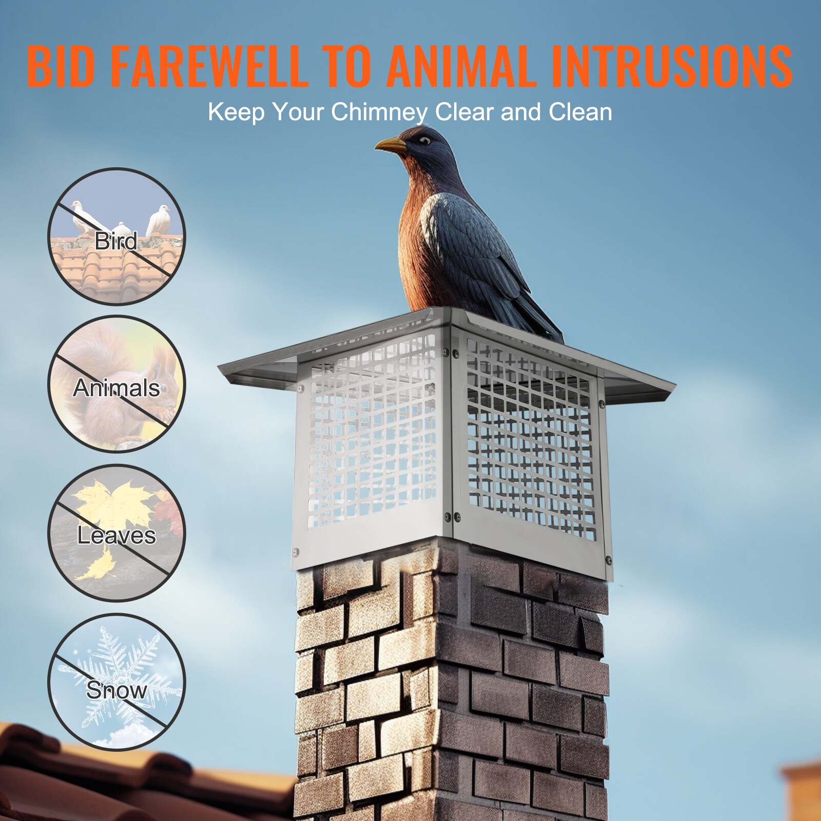 VEVOR BXGFXPDYDGYS8DSKIV0 Chimney-Cap - View #6