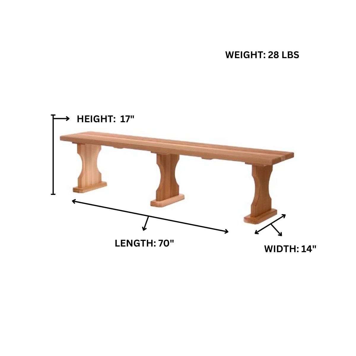All Things Cedar BB70 benches - View #3