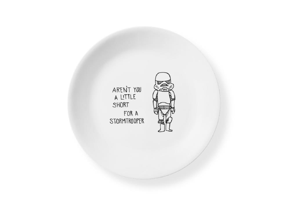 Corelle The Mandalorian The Child Appetizer Plates 4pk - Solid White Glass  Plates - Microwave & Dishwasher Safe - Chip Resistant - Star Wars Licensed