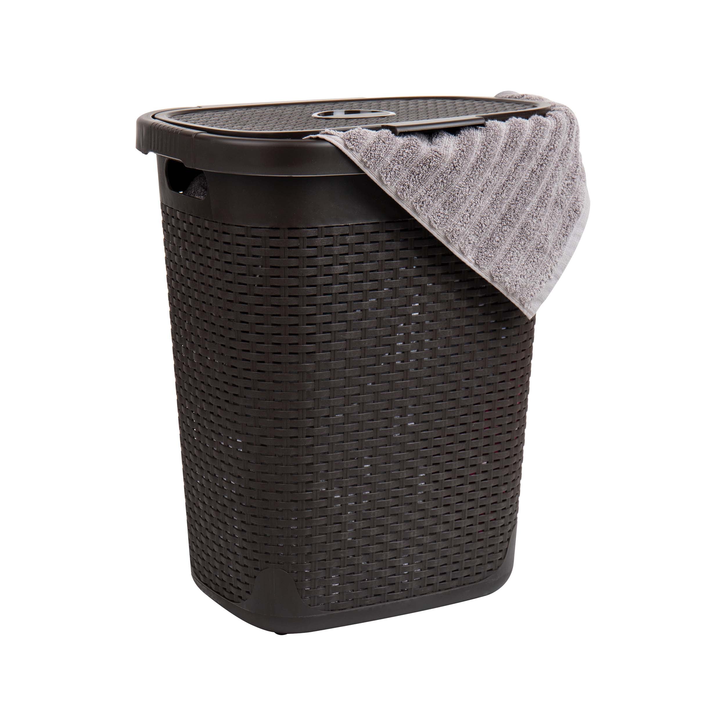 Laundry Basket (XL) in black & white / Laundry Hamper