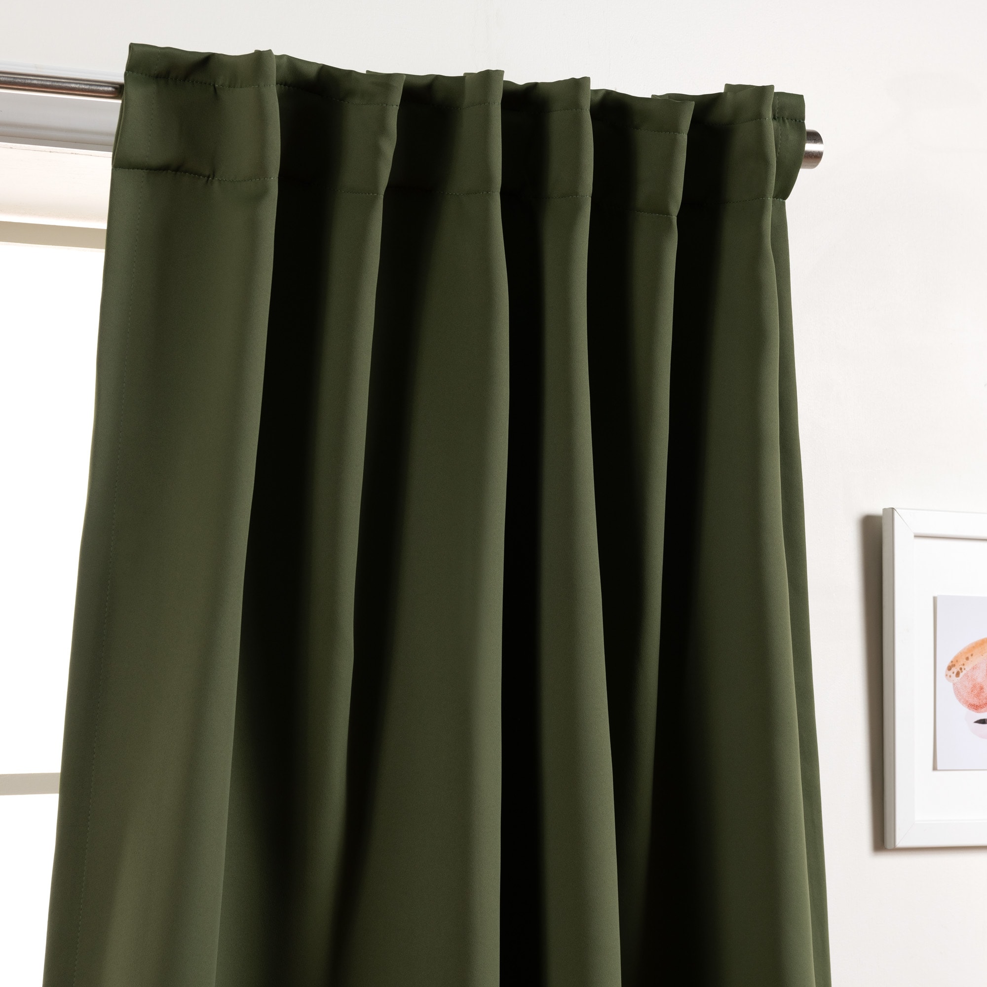 Best Home Fashion SOLID-63-MOSS curtains - View #3